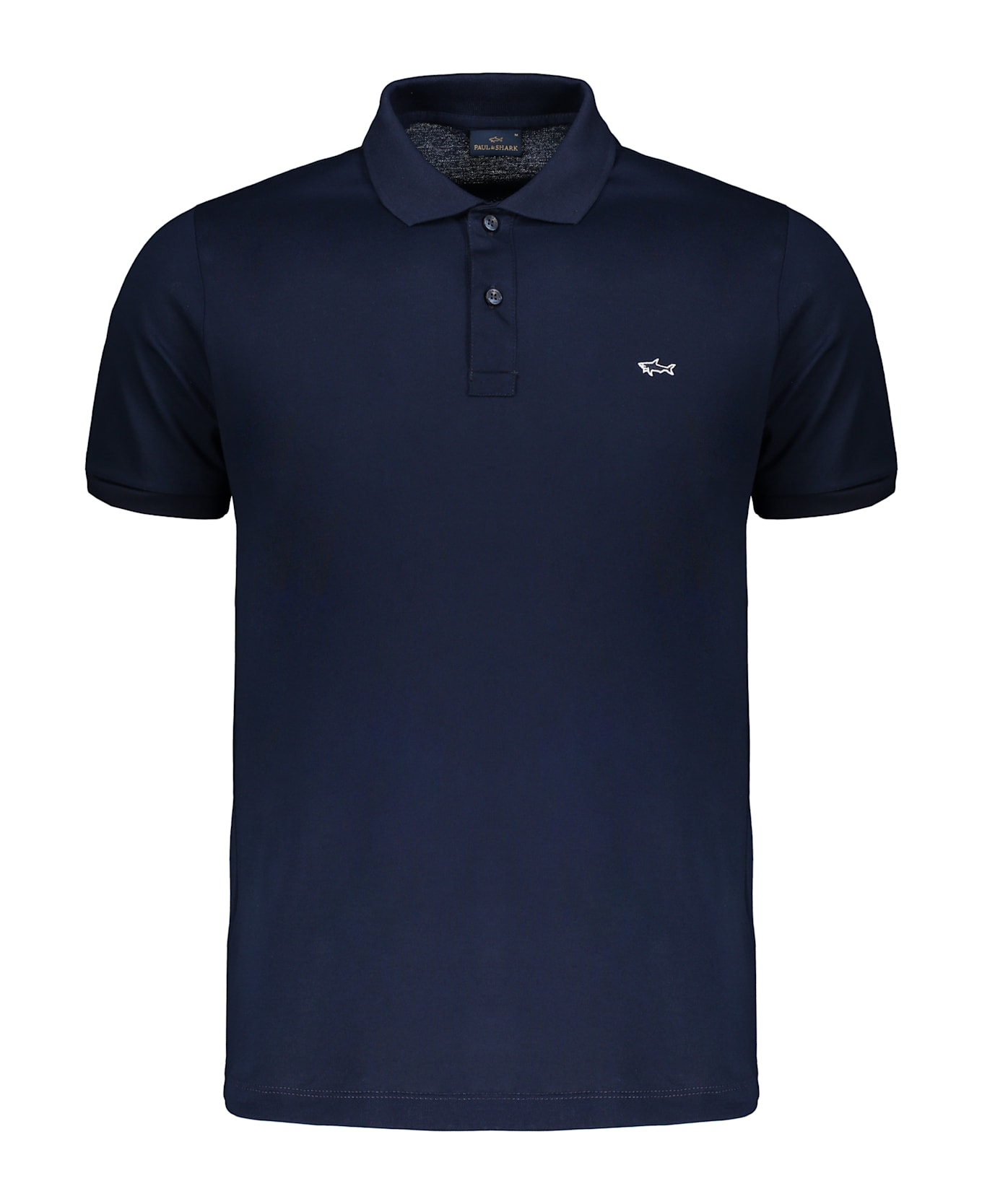 Paul&Shark Short Sleeve Cotton Polo Shirt - blue
