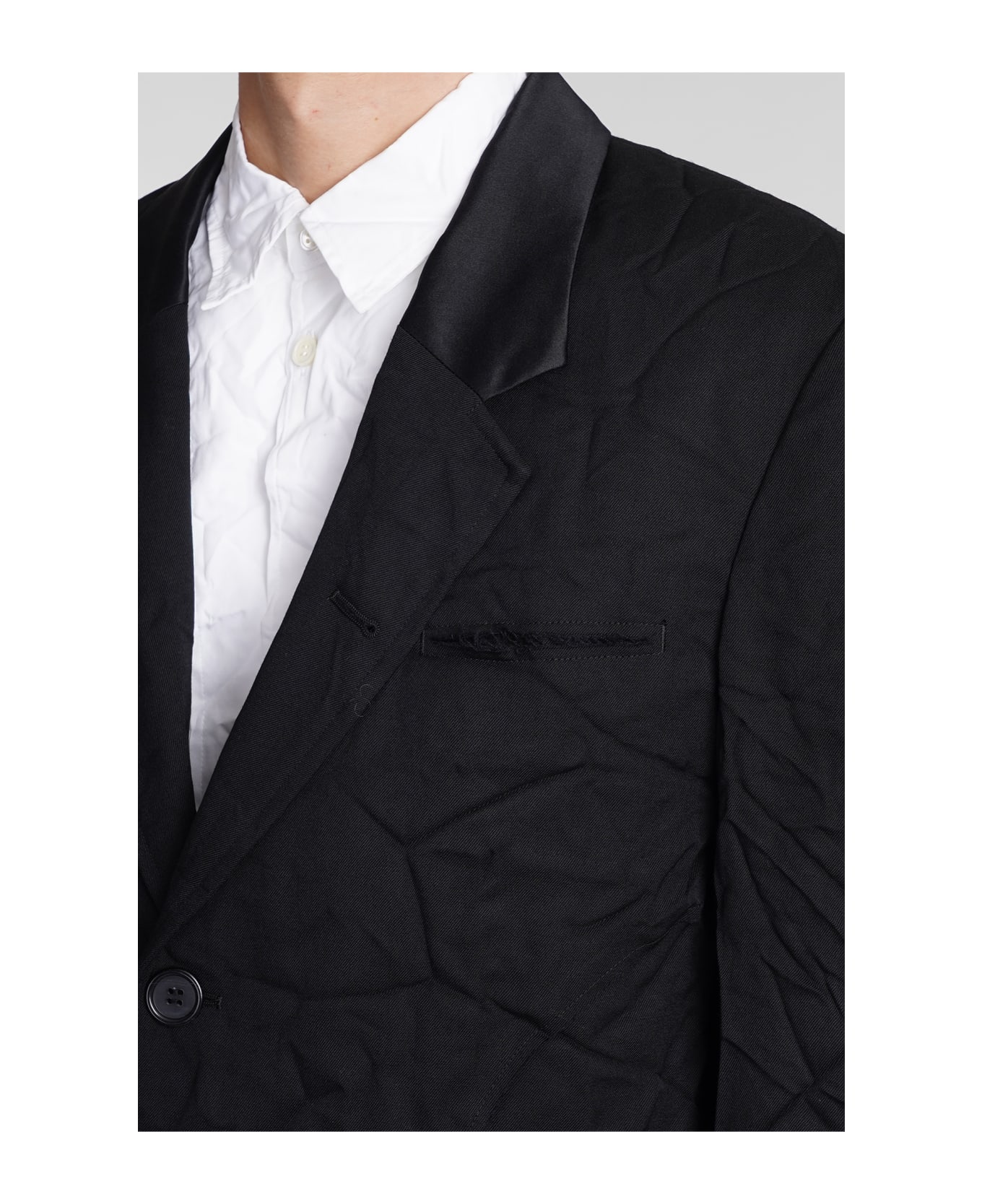 Undercover Jun Takahashi Blazer In Black Wool - black