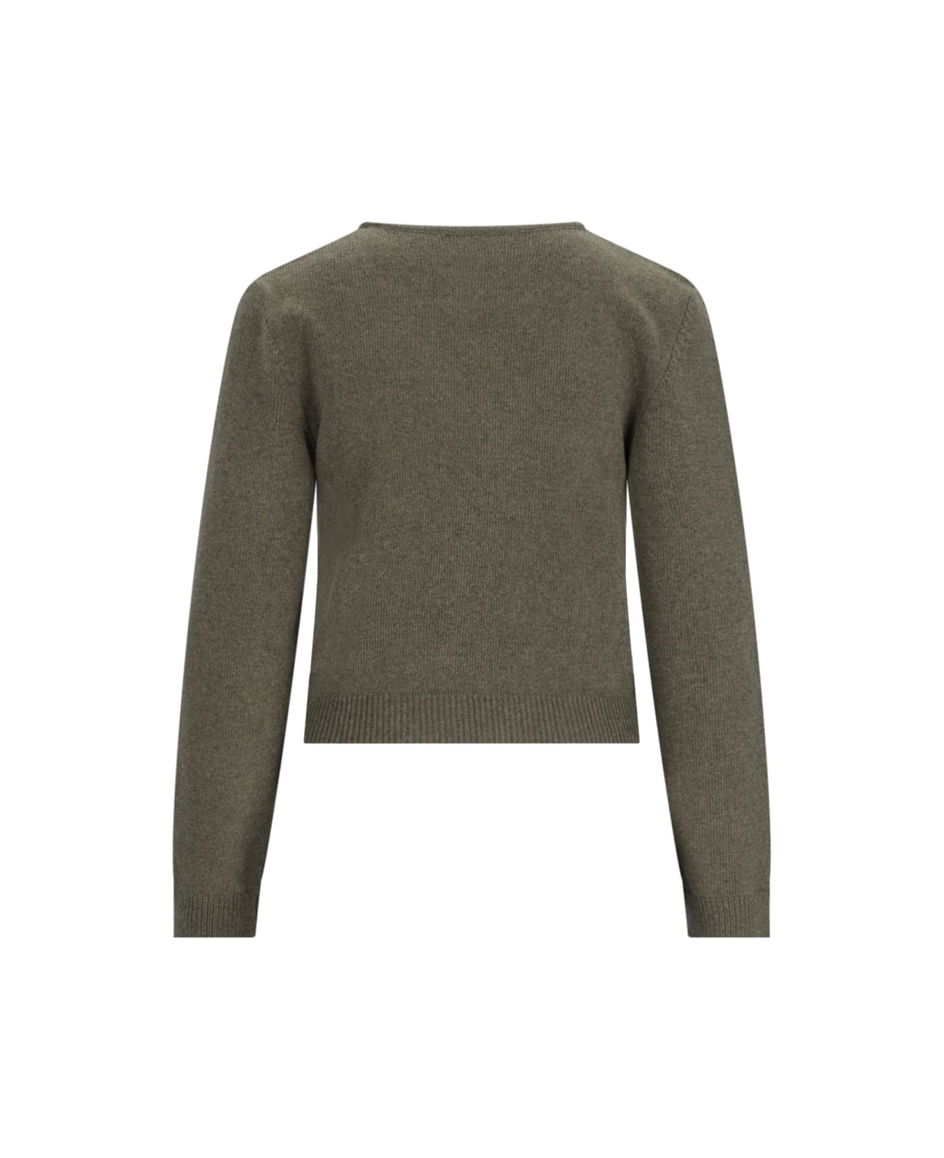 MM6 Maison Margiela Cut-out Detail Sweater - Green