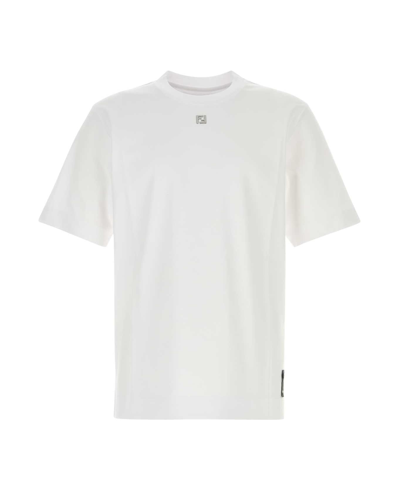 Fendi White Cotton T-shirt - BIANCO