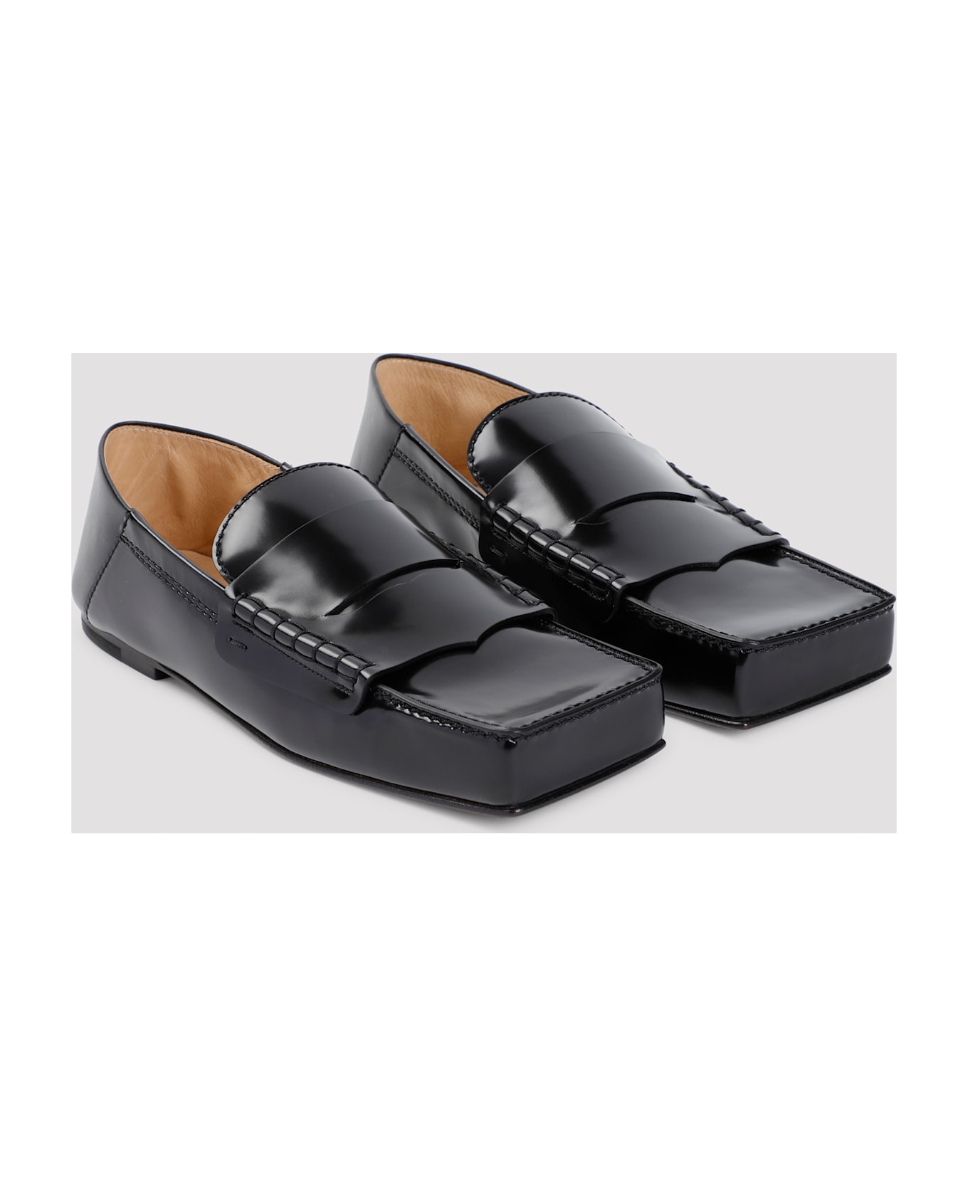 Jacquemus Les Mocassins Carre Loafers - Black