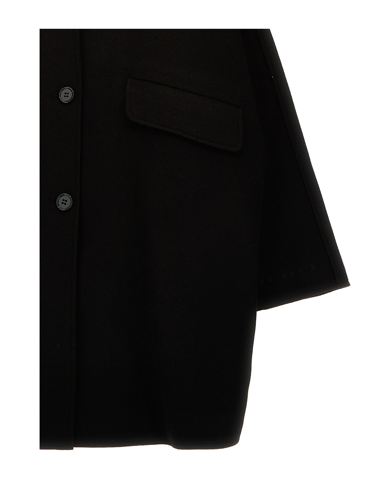MM6 Maison Margiela Cloth Coat - Black  