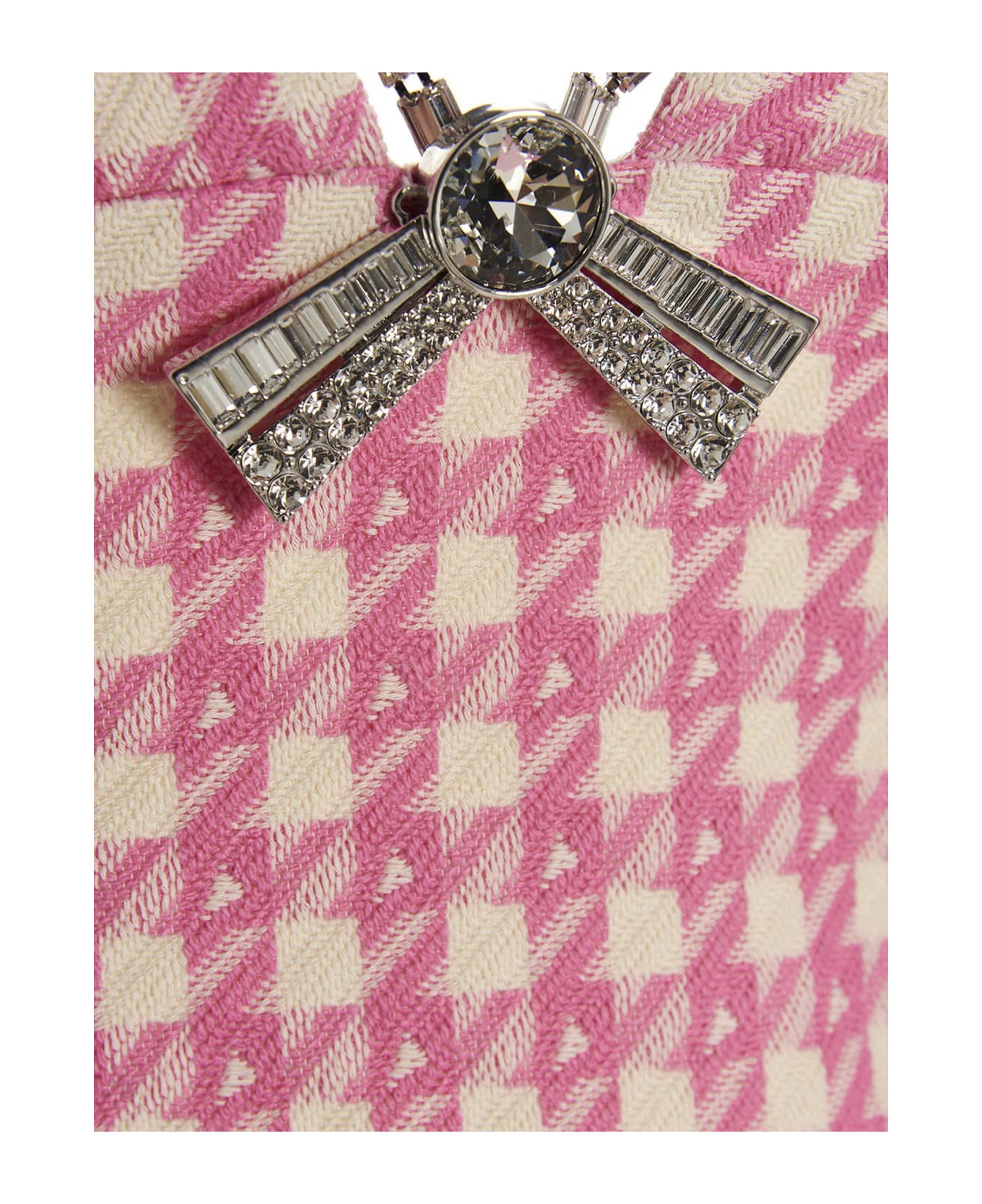 AREA 'deco Bow' Minidress - Pink Multi