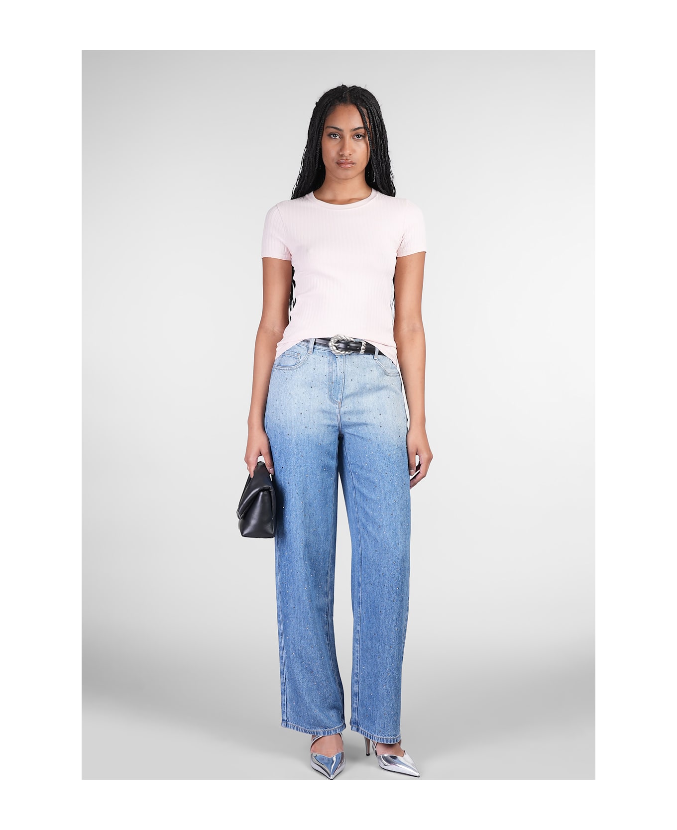 IRO Naiya Jeans In Blue Wool And Polyester - blue
