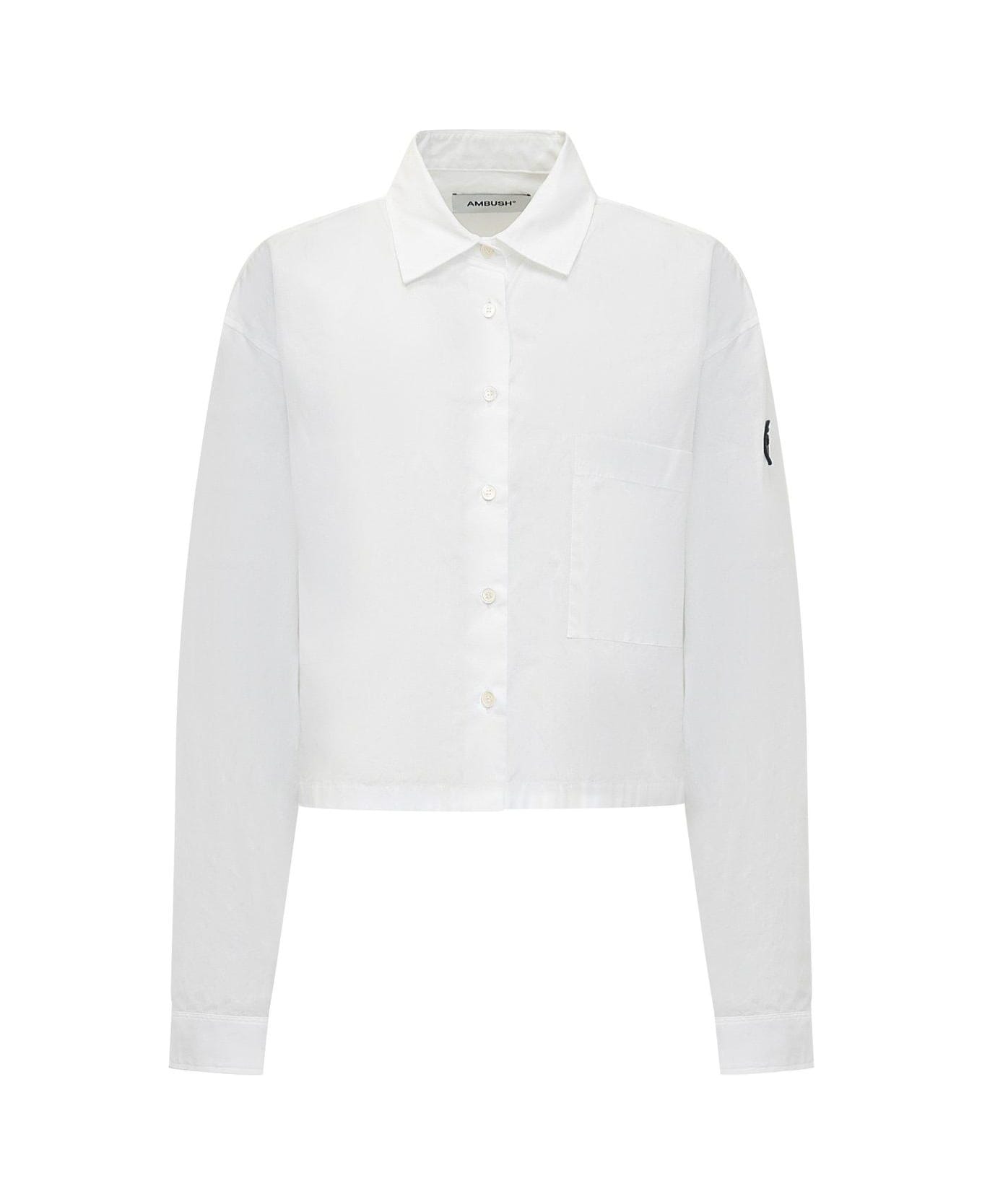 AMBUSH Cropped Overshirt - BLANC DE BLANC