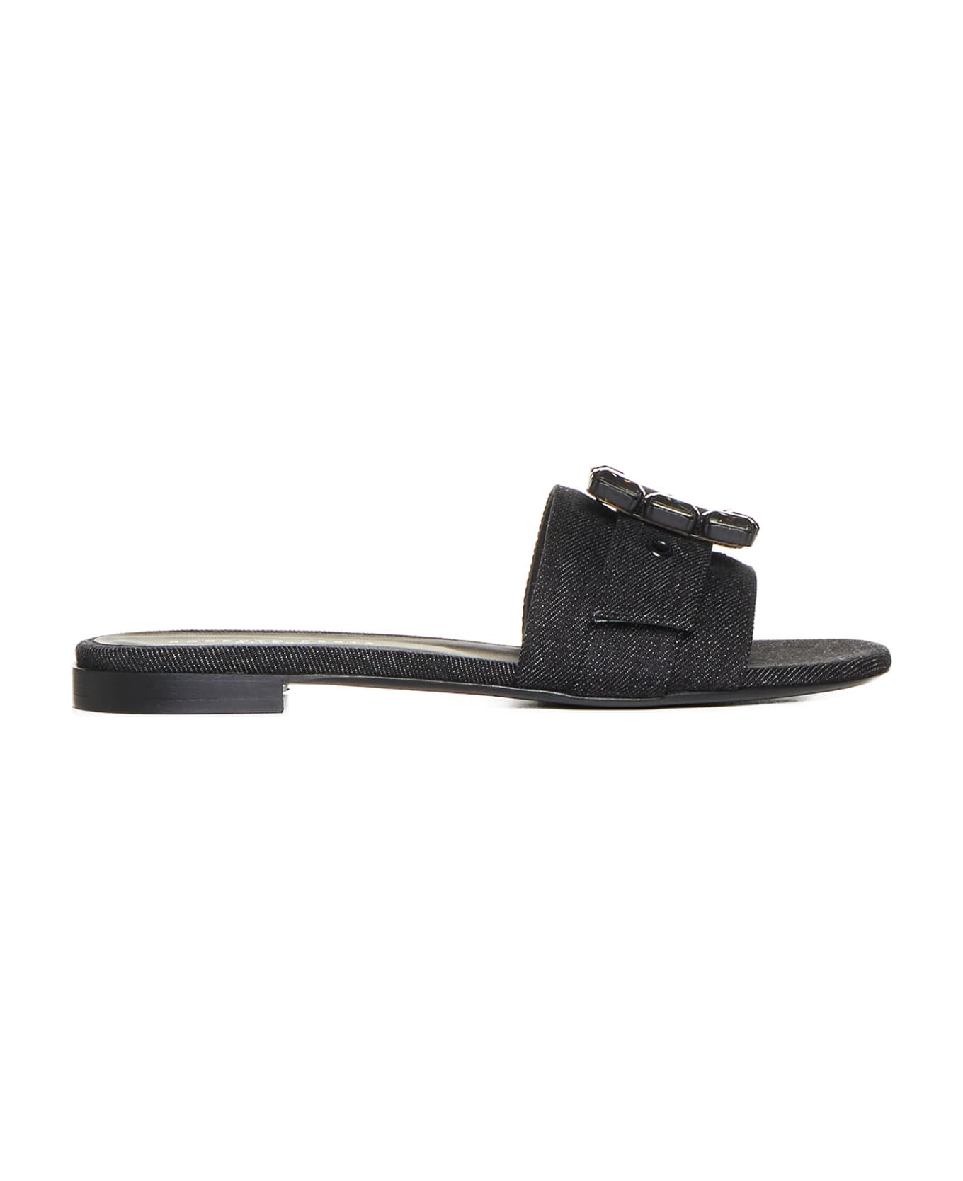 Roberto Festa Flat Shoes - Nero+black diam