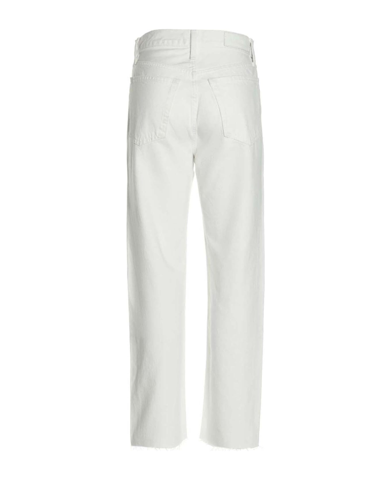 RE/DONE 'stove Pipe' Jeans - White