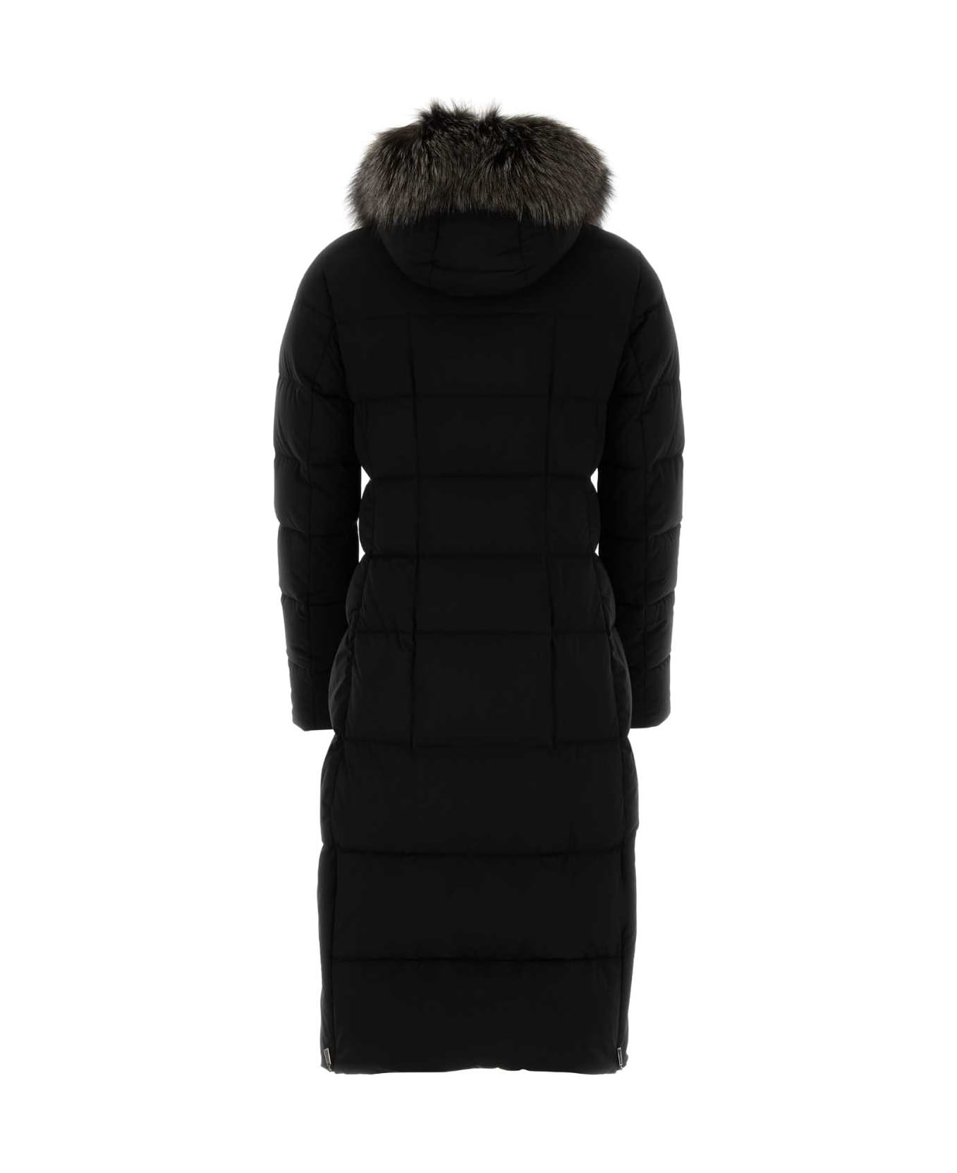 Moorer Black Nylon Blend Down Jacket - NERO