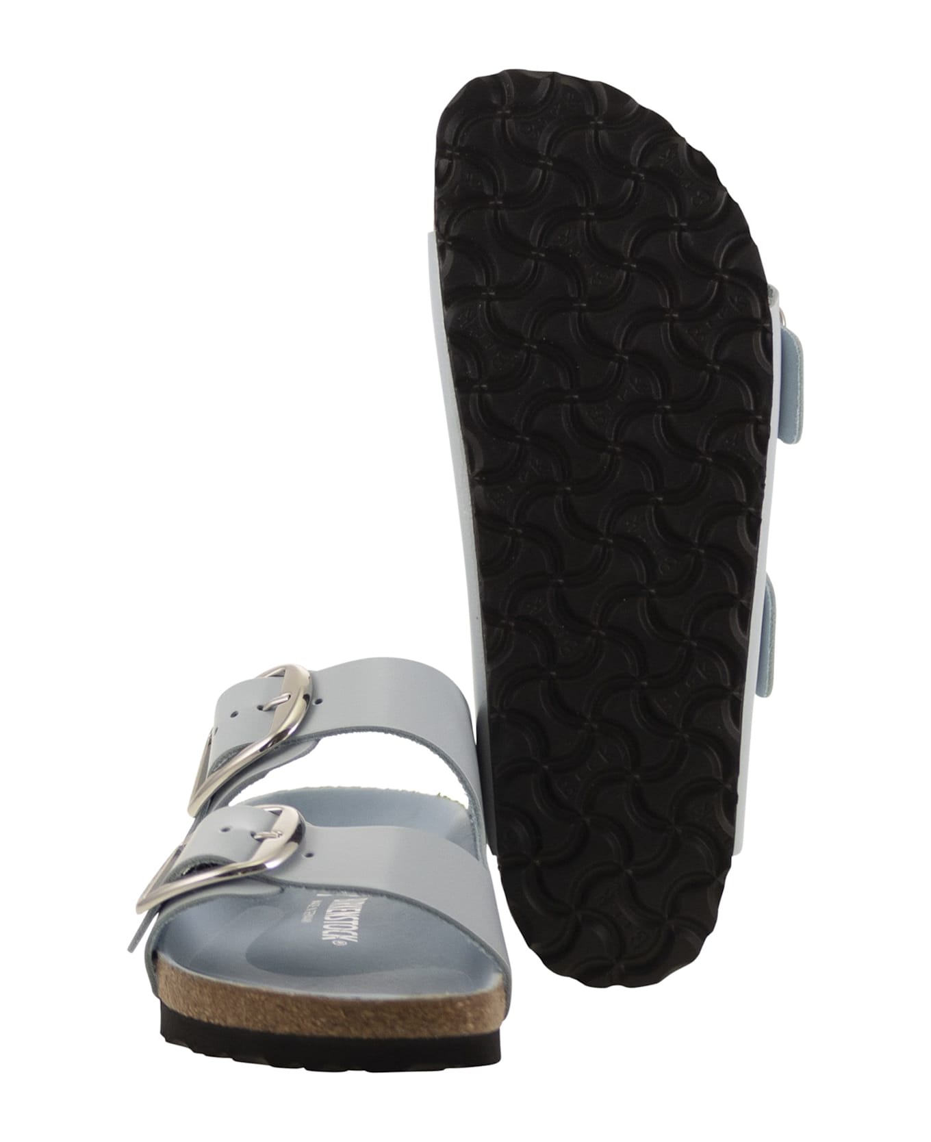 Birkenstock Arizona Big Buckle Shine Blue - Light Blue