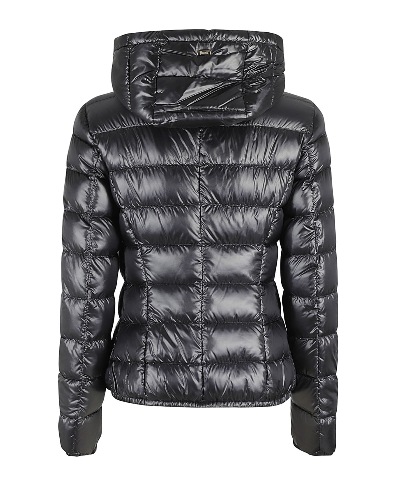 Herno Giada Hooded Quilted Down Jacket - Nero