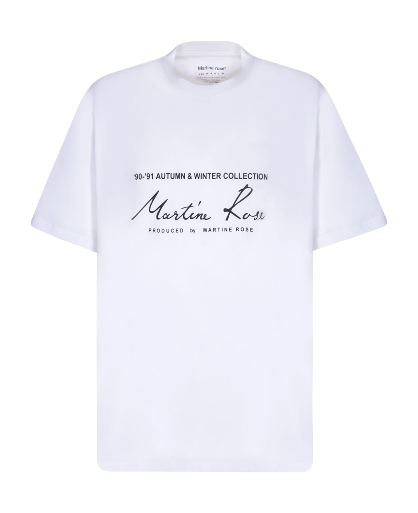 Martine Rose Logo White T-shirt - White
