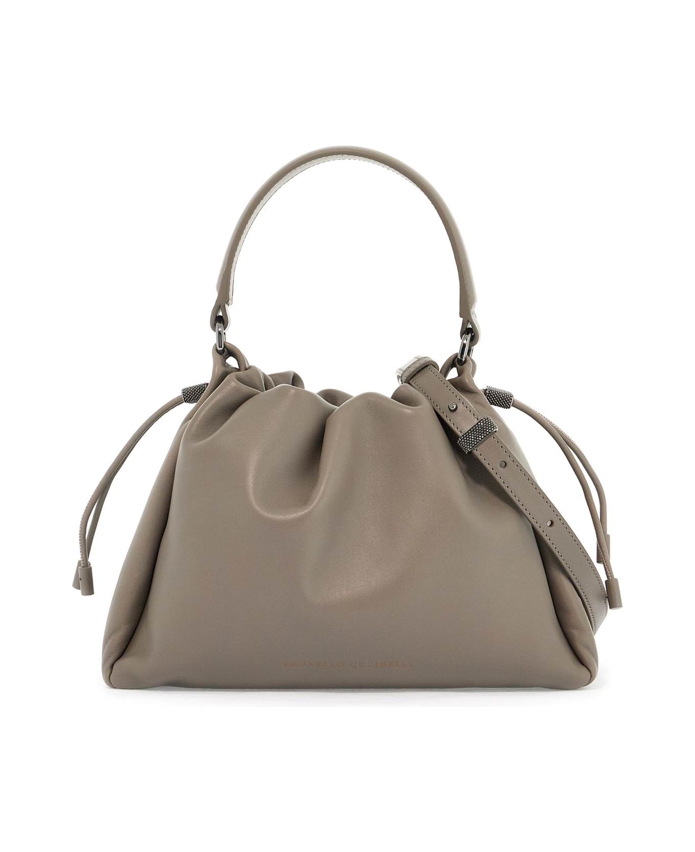 Brunello Cucinelli Handbag With Monile Embell - Pietra Serena