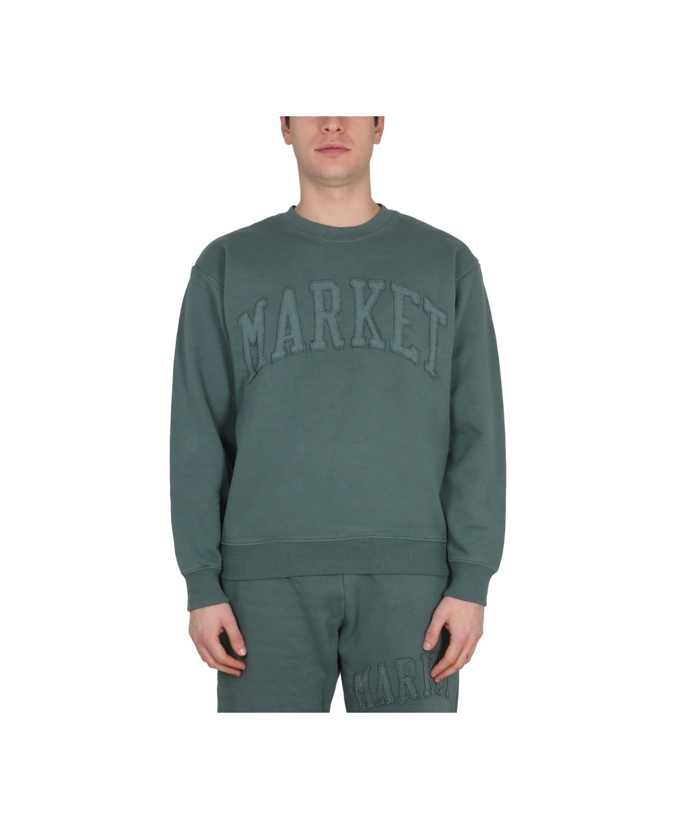 Market Vintage Wash Sweatshirt - GREEN