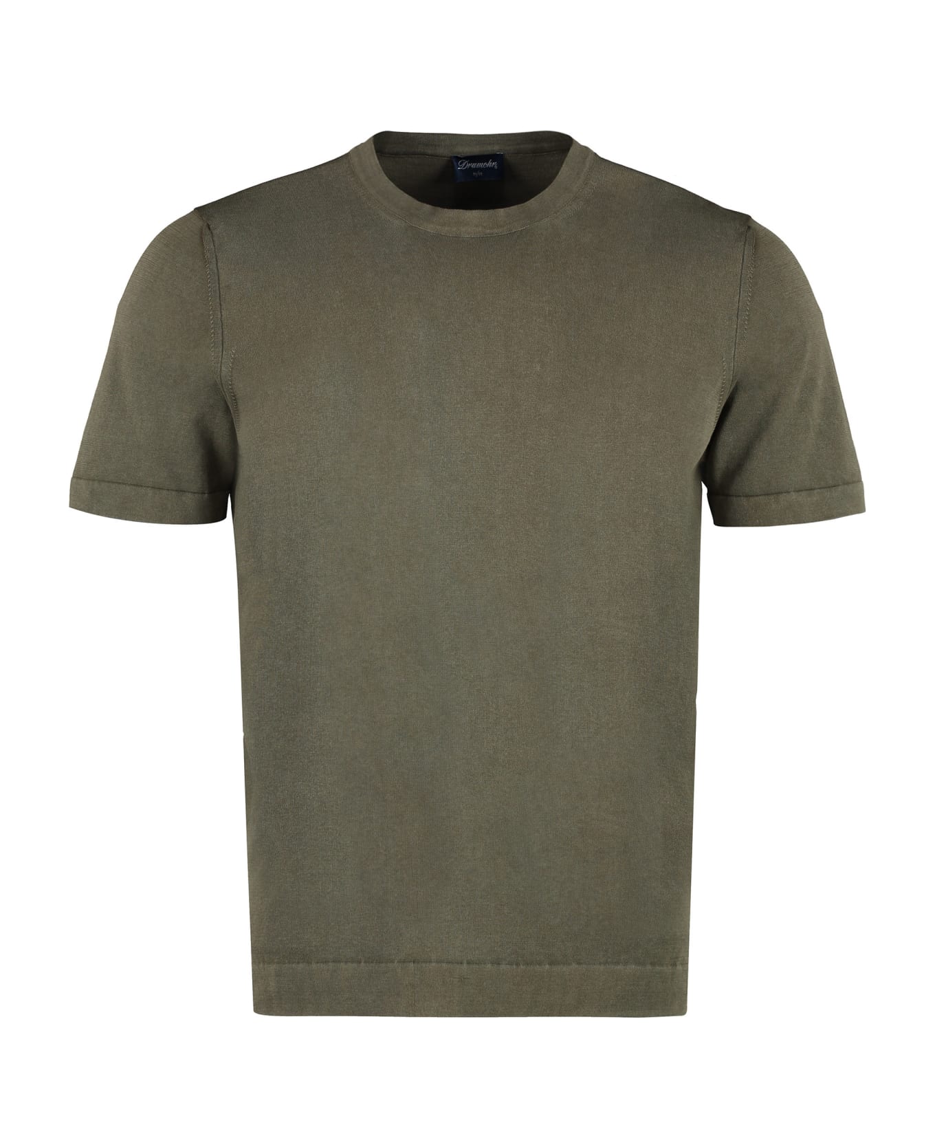 Drumohr Cotton Crew-neck T-shirt - green