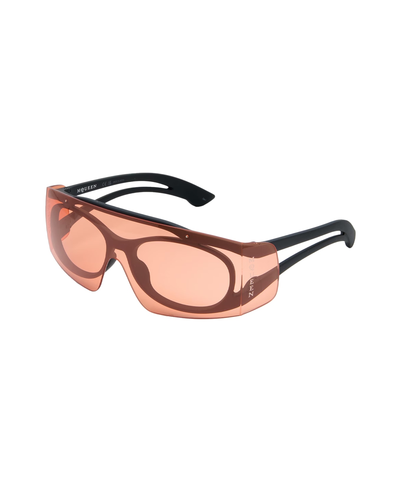 Alexander McQueen Two-tone Sunglasses In Black/pink - Pink