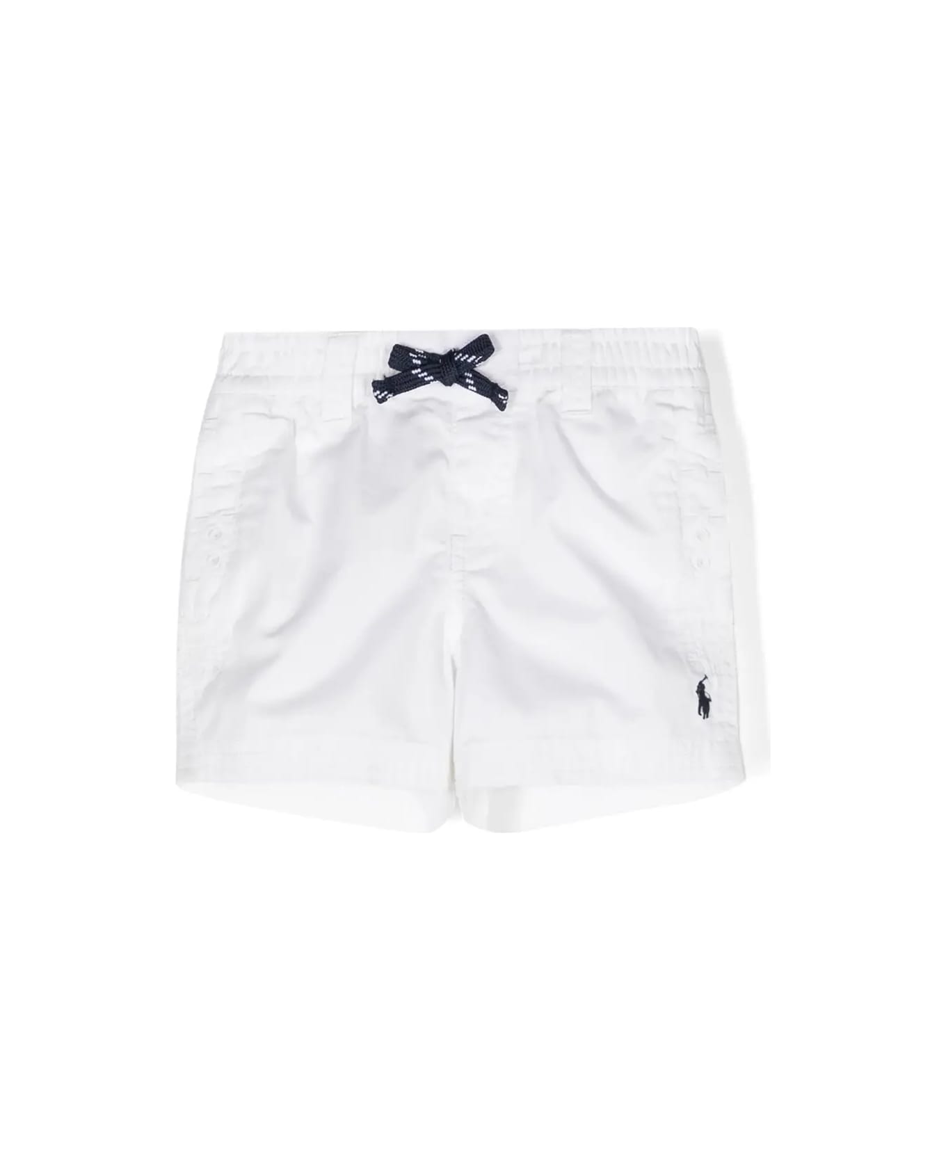 Ralph Lauren White Cotton Chino Shorts - White