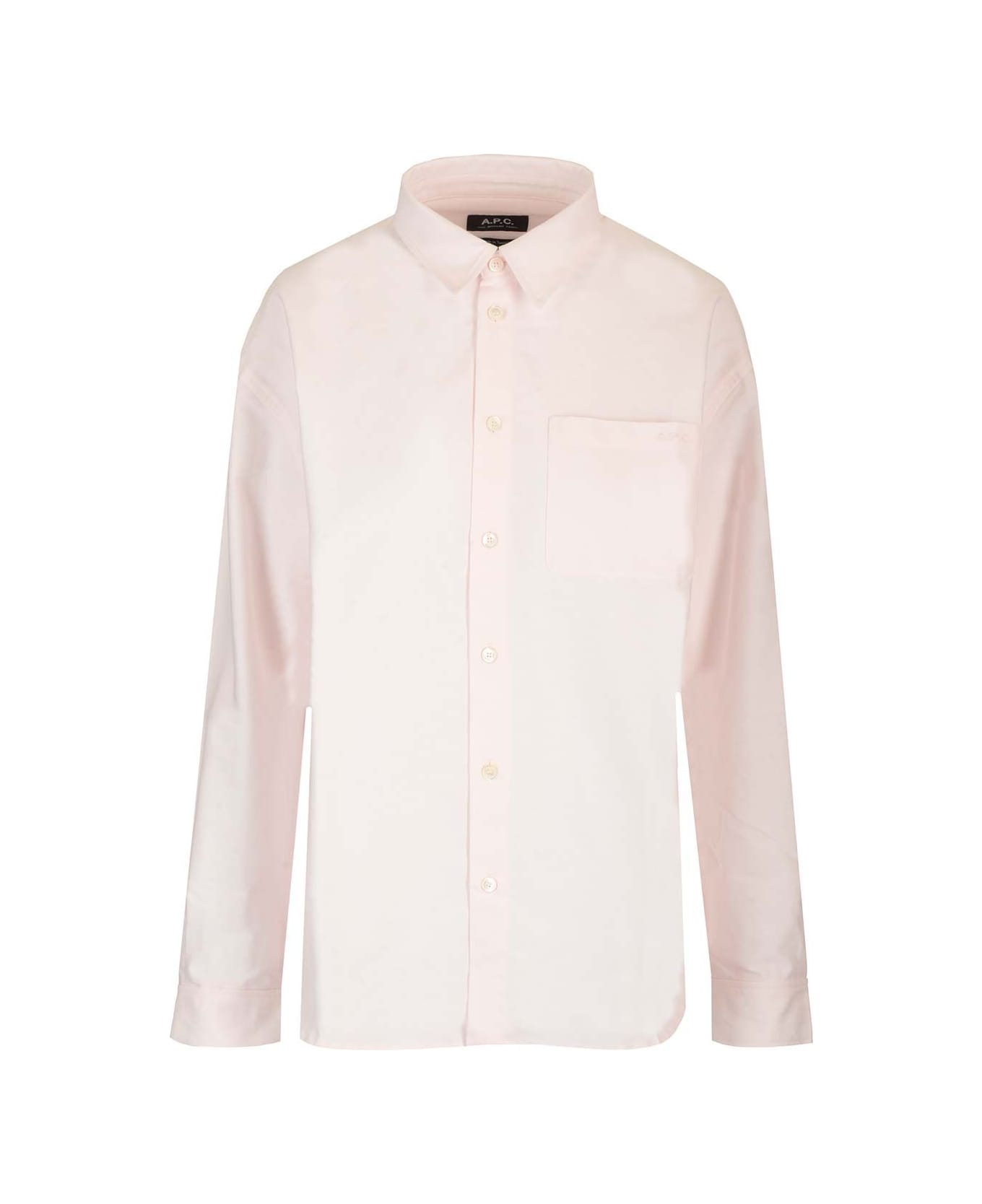 A.P.C. Chemise Boyfriend Brodee - Pink