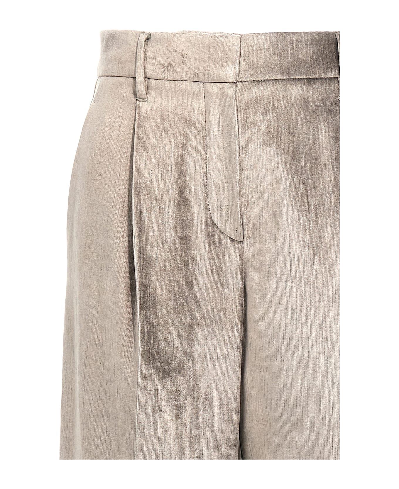 Brunello Cucinelli Chenille Pants - Gray