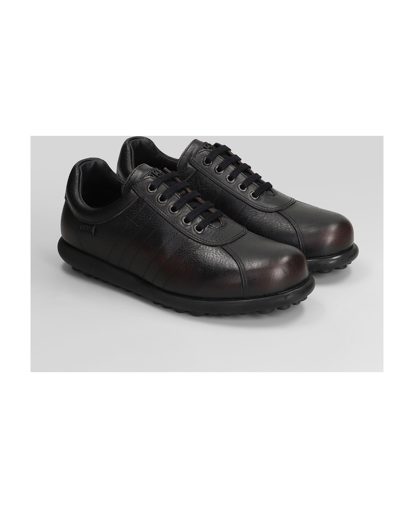 Camper Pelotas Ariel Sneakers In Black Leather - black