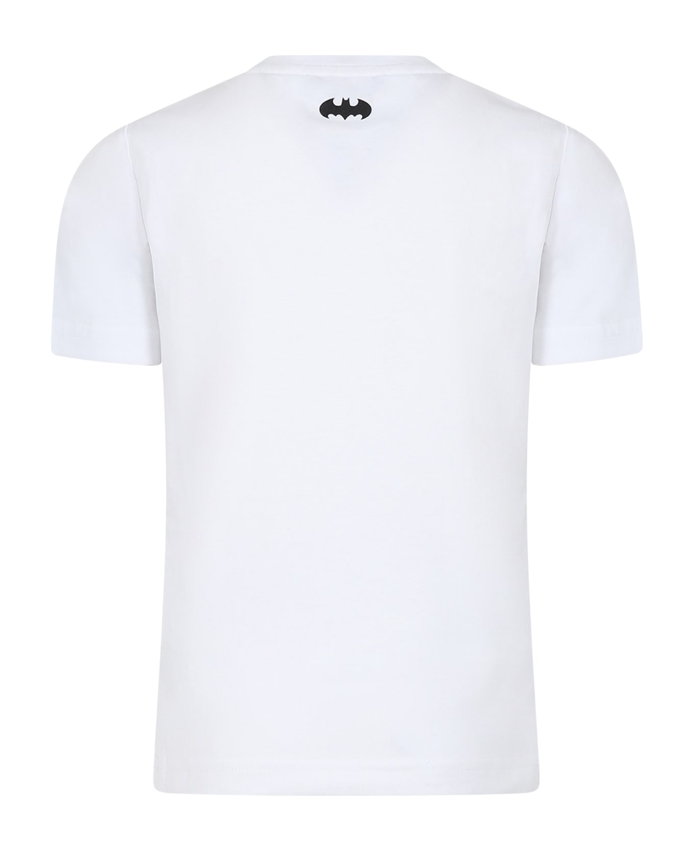 Hugo Boss White T-shirt For Boy With Batman Print - White Tシャツ＆ポロシャツ