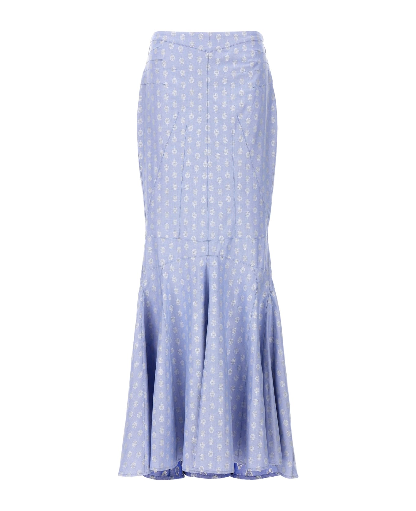 Etro Printed Maxi Skirt - Light Blue