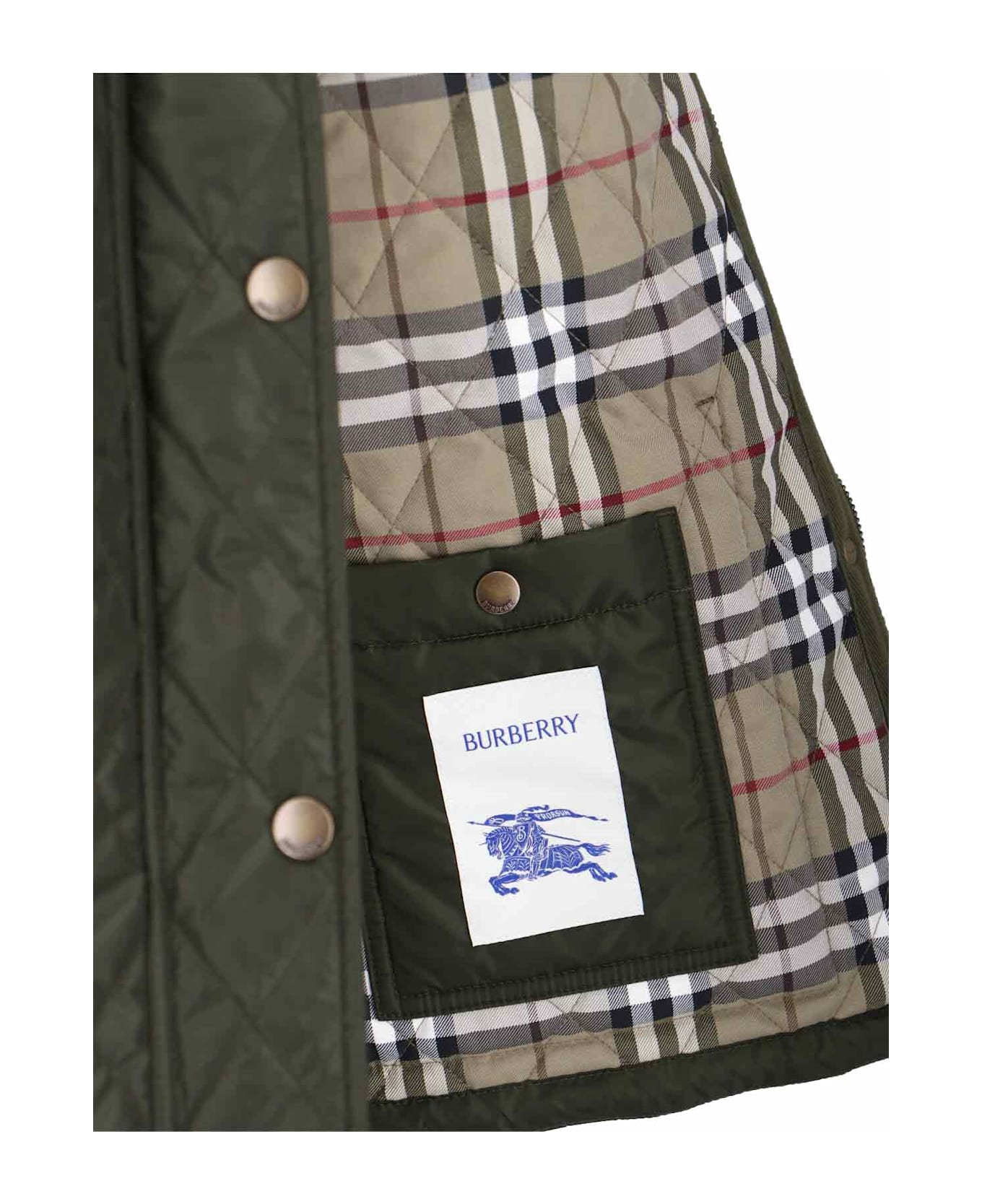 Burberry Quilted Jacket - GREEN