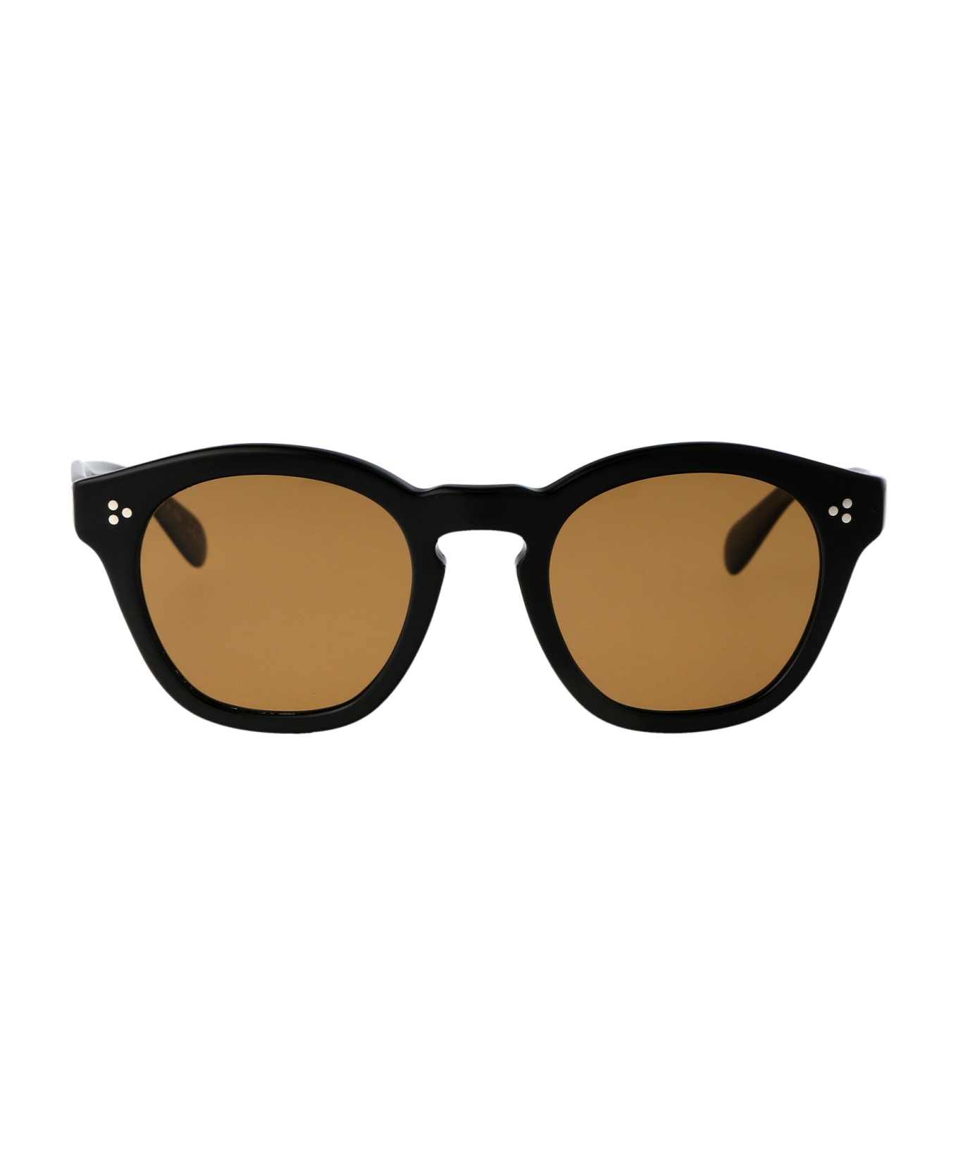 Oliver Peoples Op-506 Sun Sunglasses - 166941 Black Diamond/Argento spazzolato