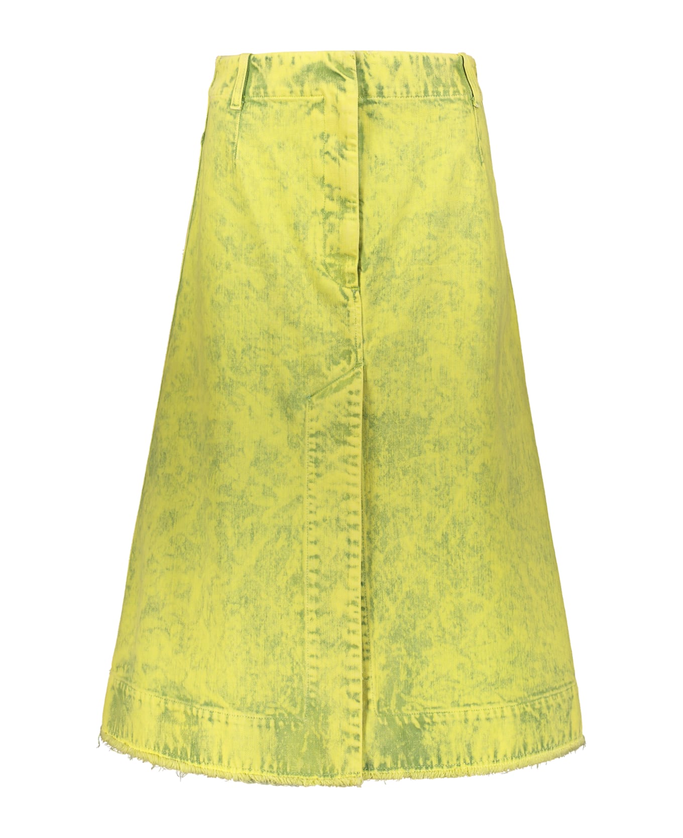 Cedric Charlier Cotton Midi Skirt - Yellow