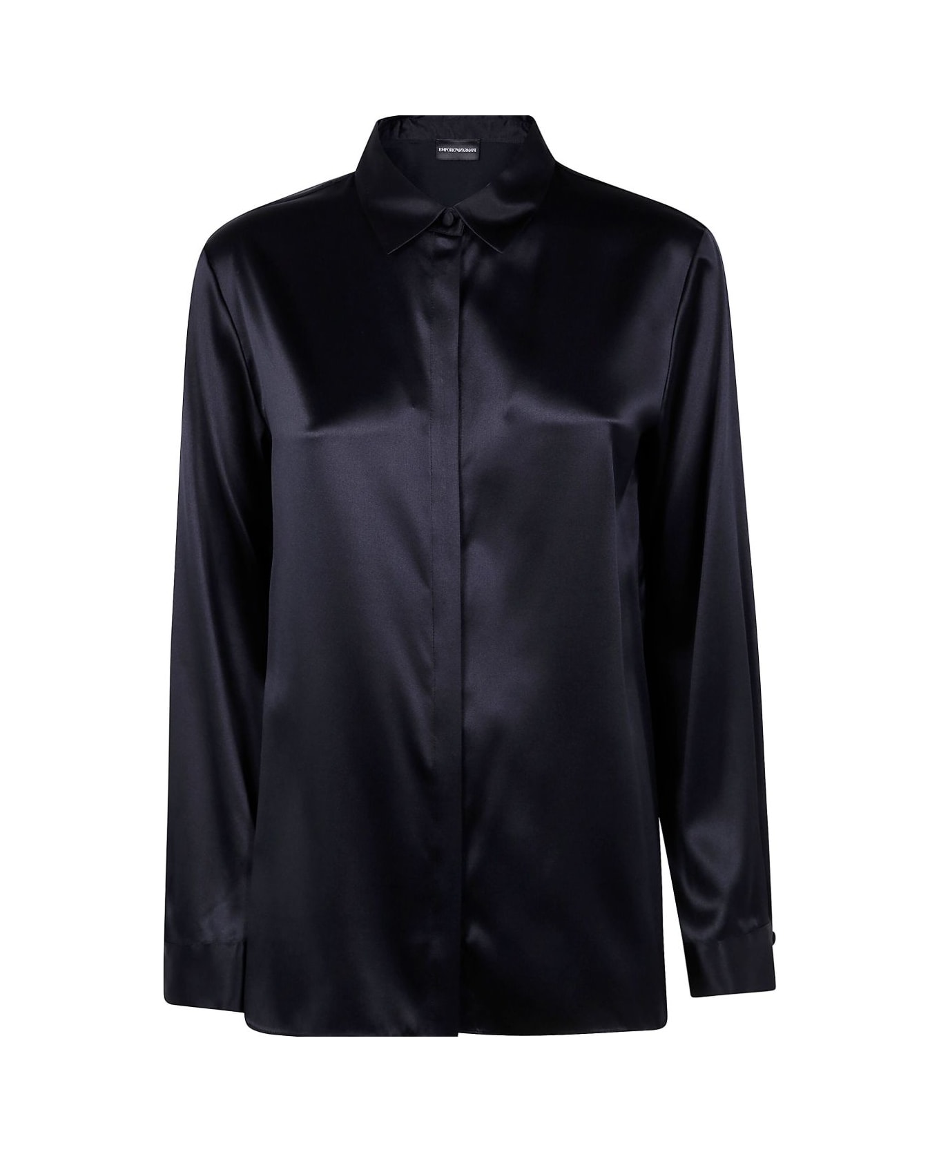 Emporio Armani Silk Shirt - Blue