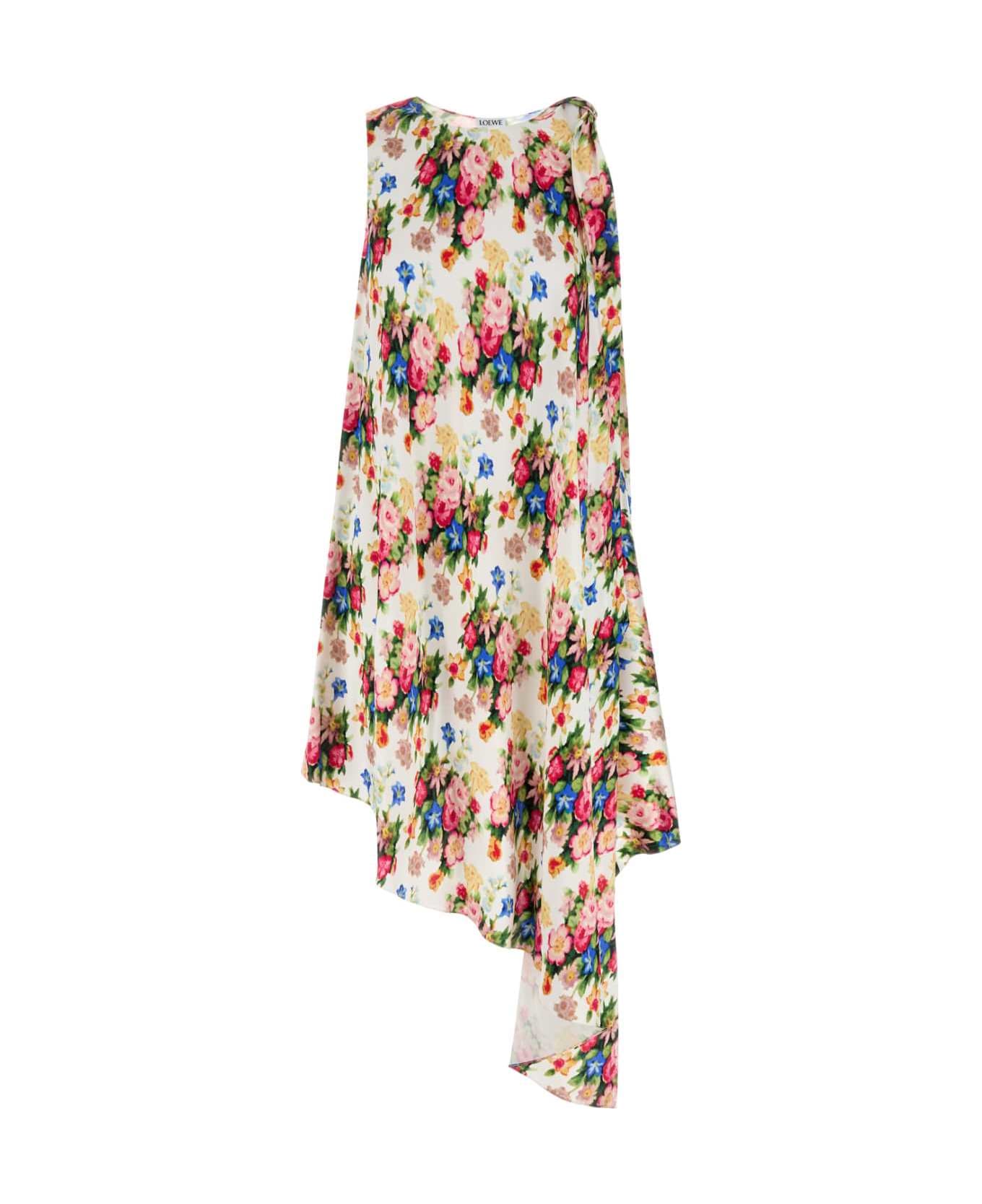 Loewe Printed Silk Dress - ASYMMETRICDRESS