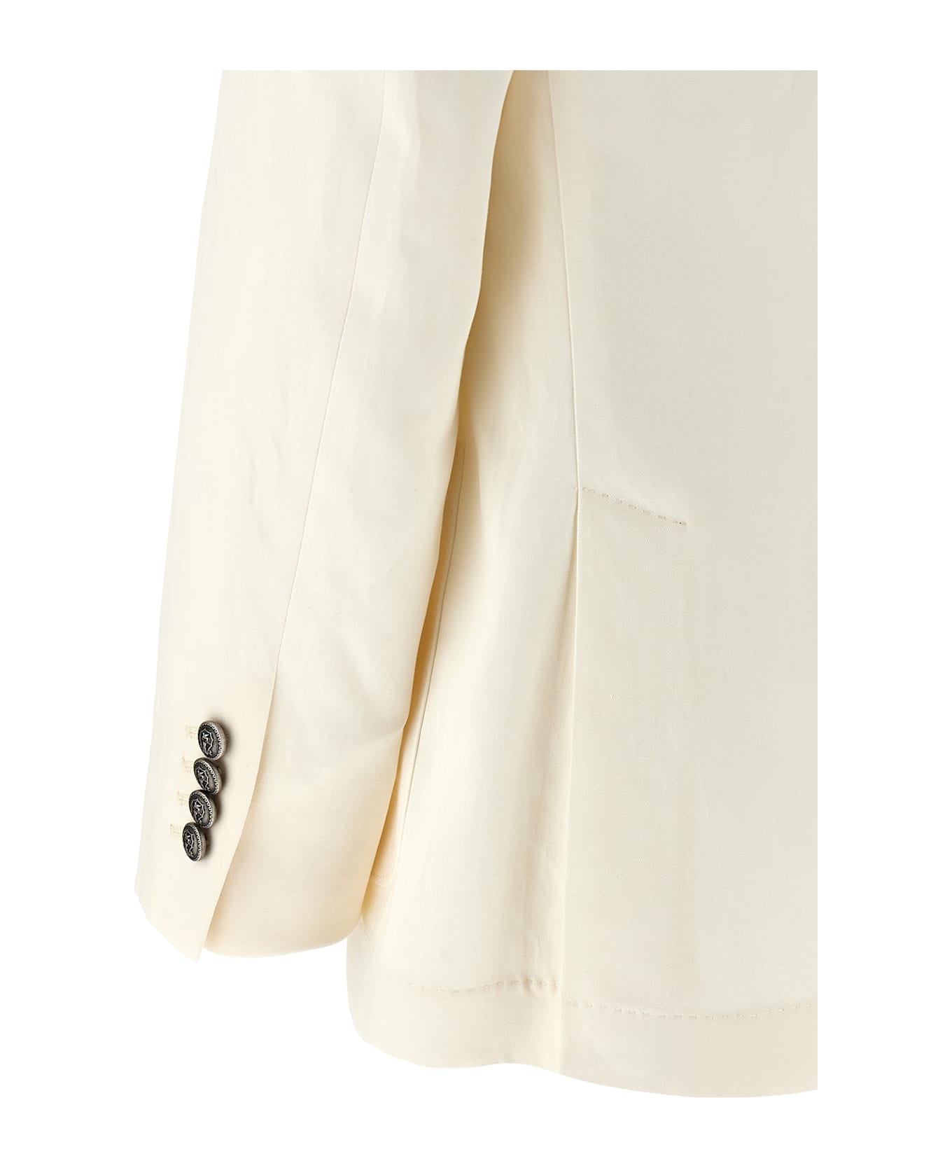 Brunello Cucinelli Double-breasted Blazer - White