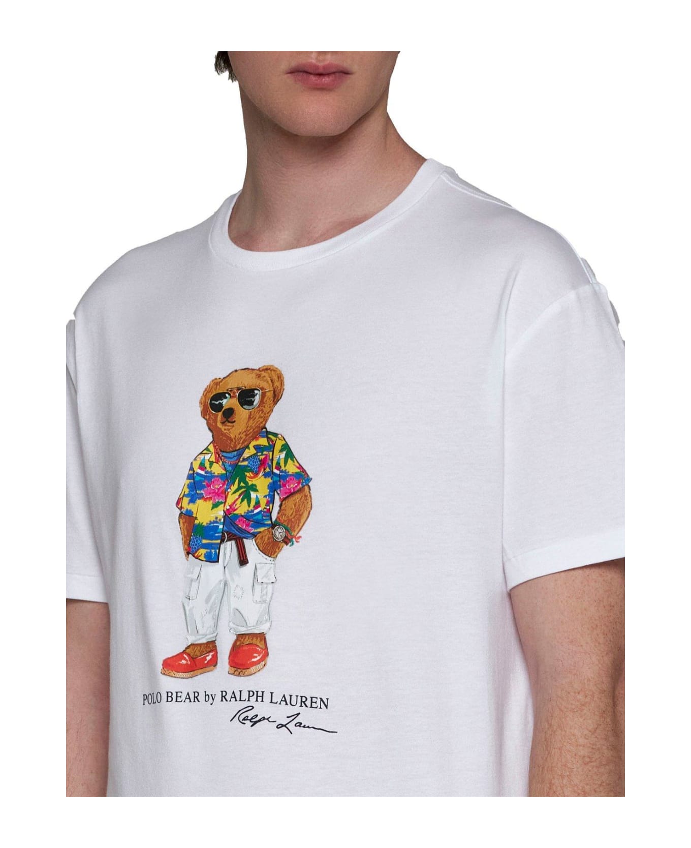 Ralph Lauren Polo Bear Printed Crewneck T-shirt - WHITE