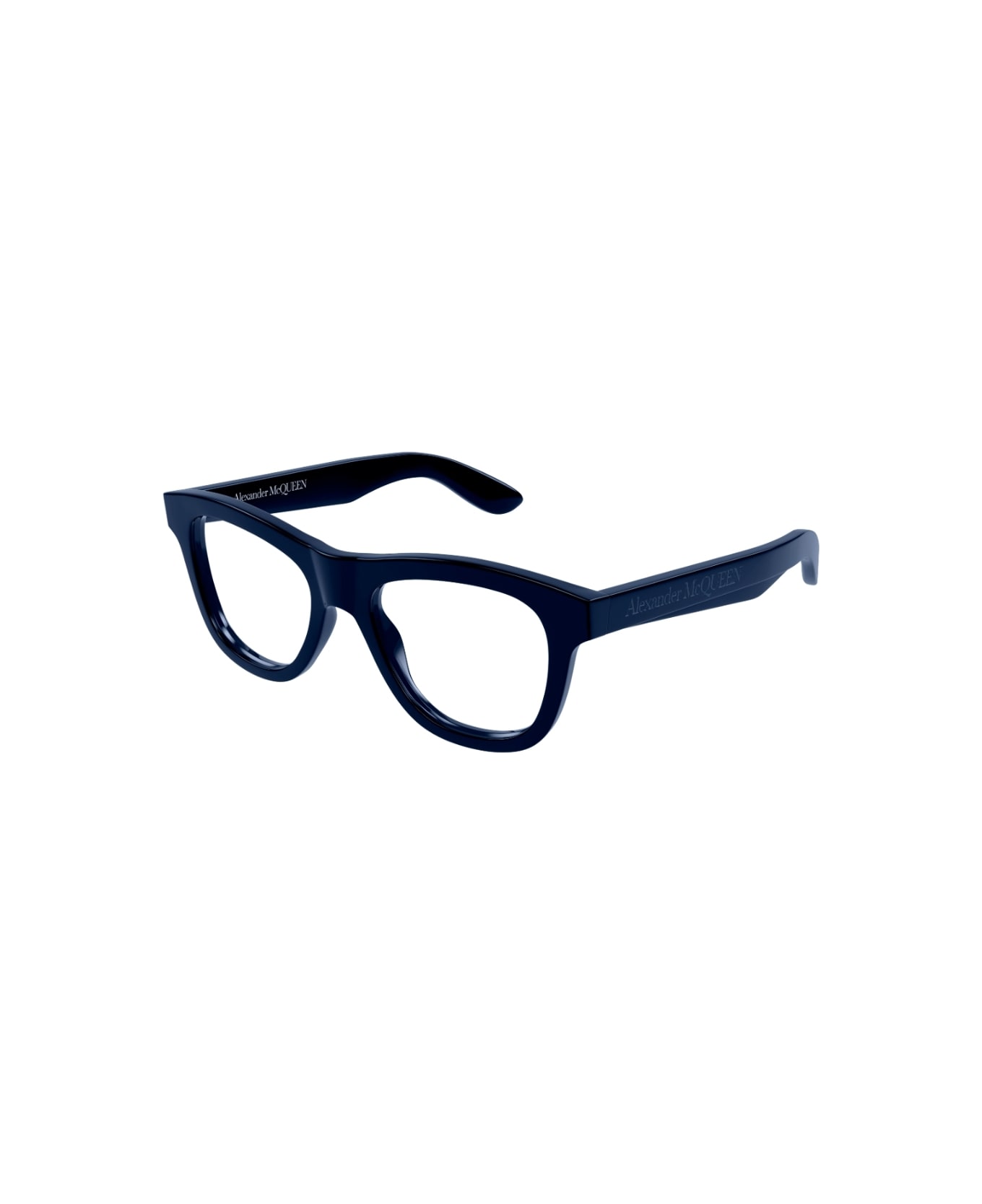 Alexander McQueen Eyewear AM0421o 004 Glasses - Blu