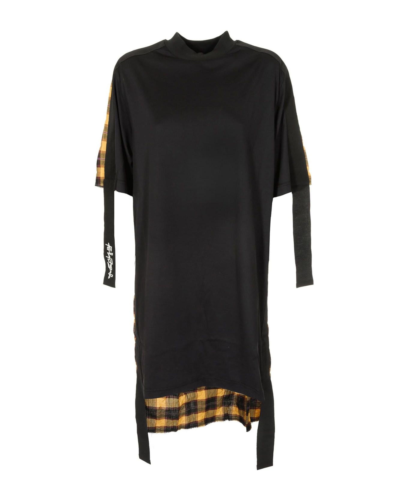 Palm Angels Asymmetric T-shirt Dress - Black
