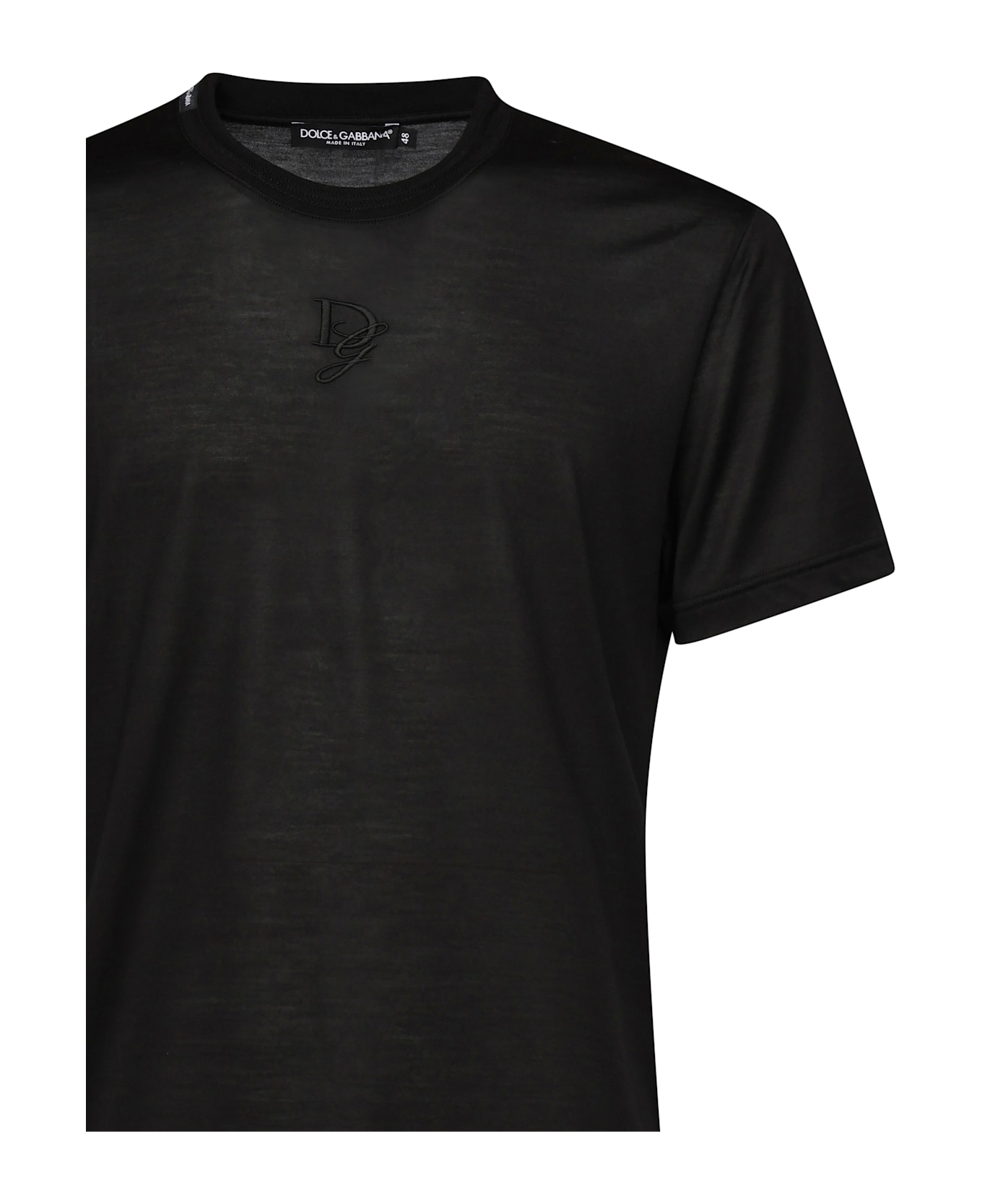 Dolce 
Gabbana T-shirt With Logo - Black