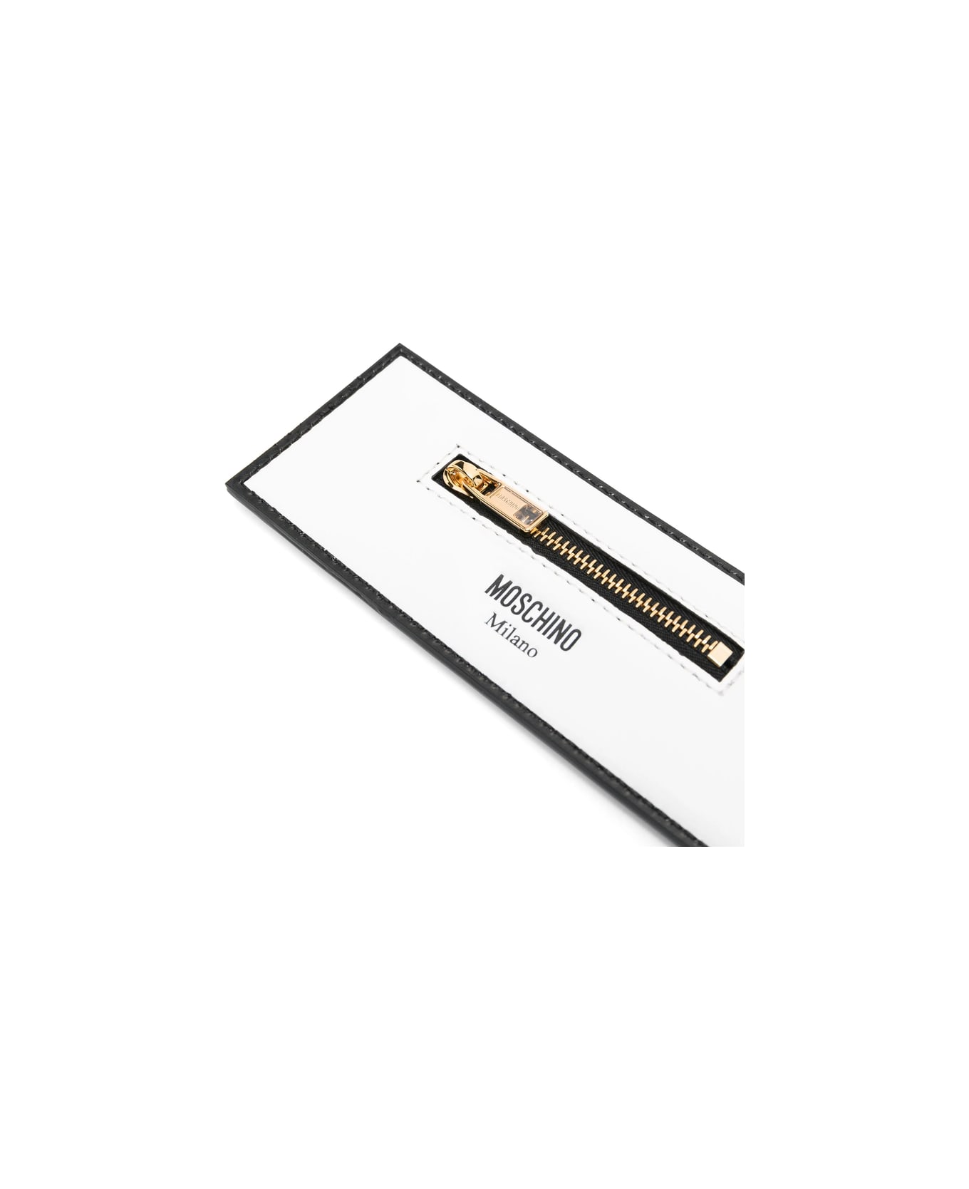 Moschino Keyring - WHITE/BLACK