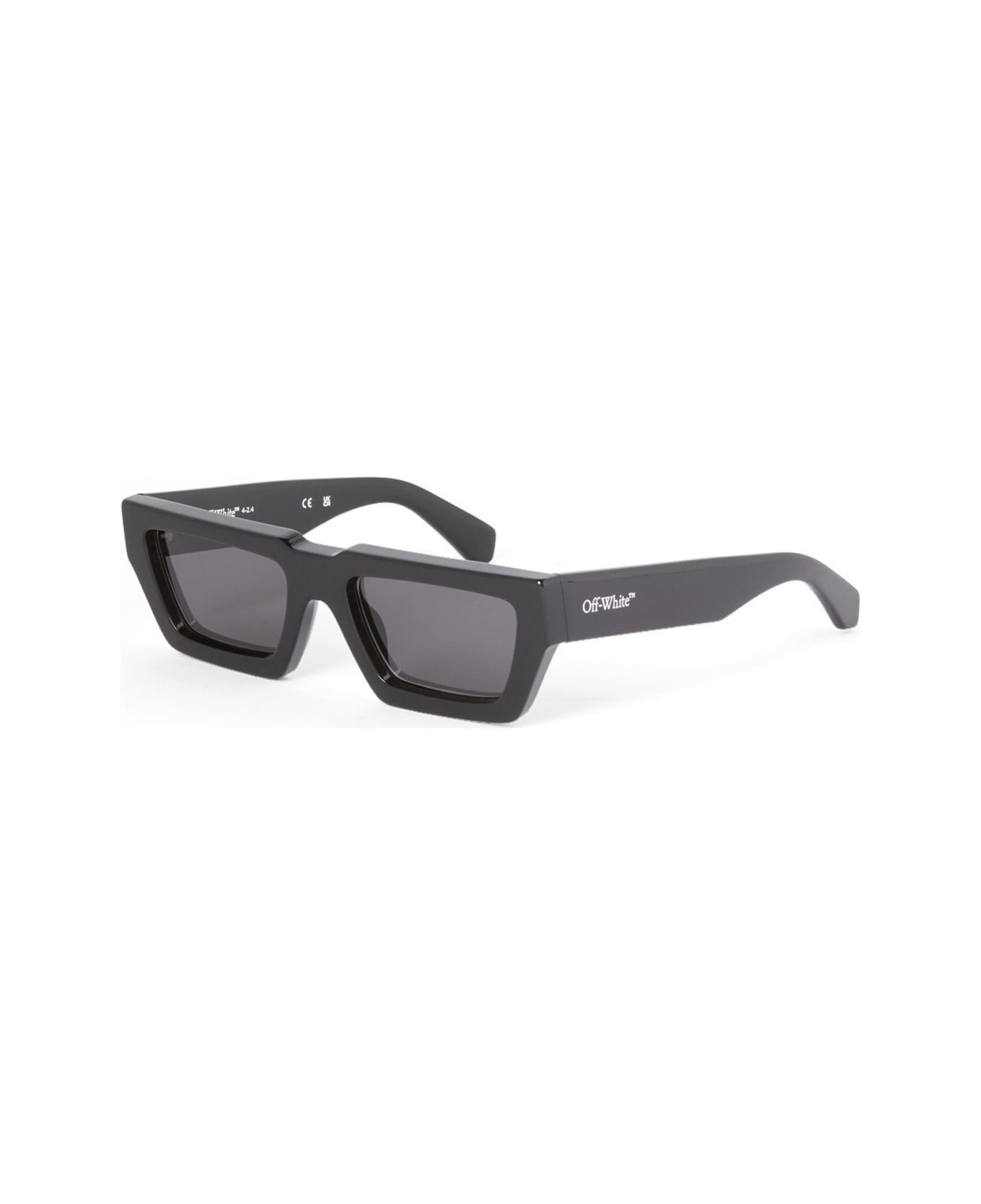 Off-White Off White Oeri129 Manchester 1007 Black Dark Grey Sunglasses - Nero
