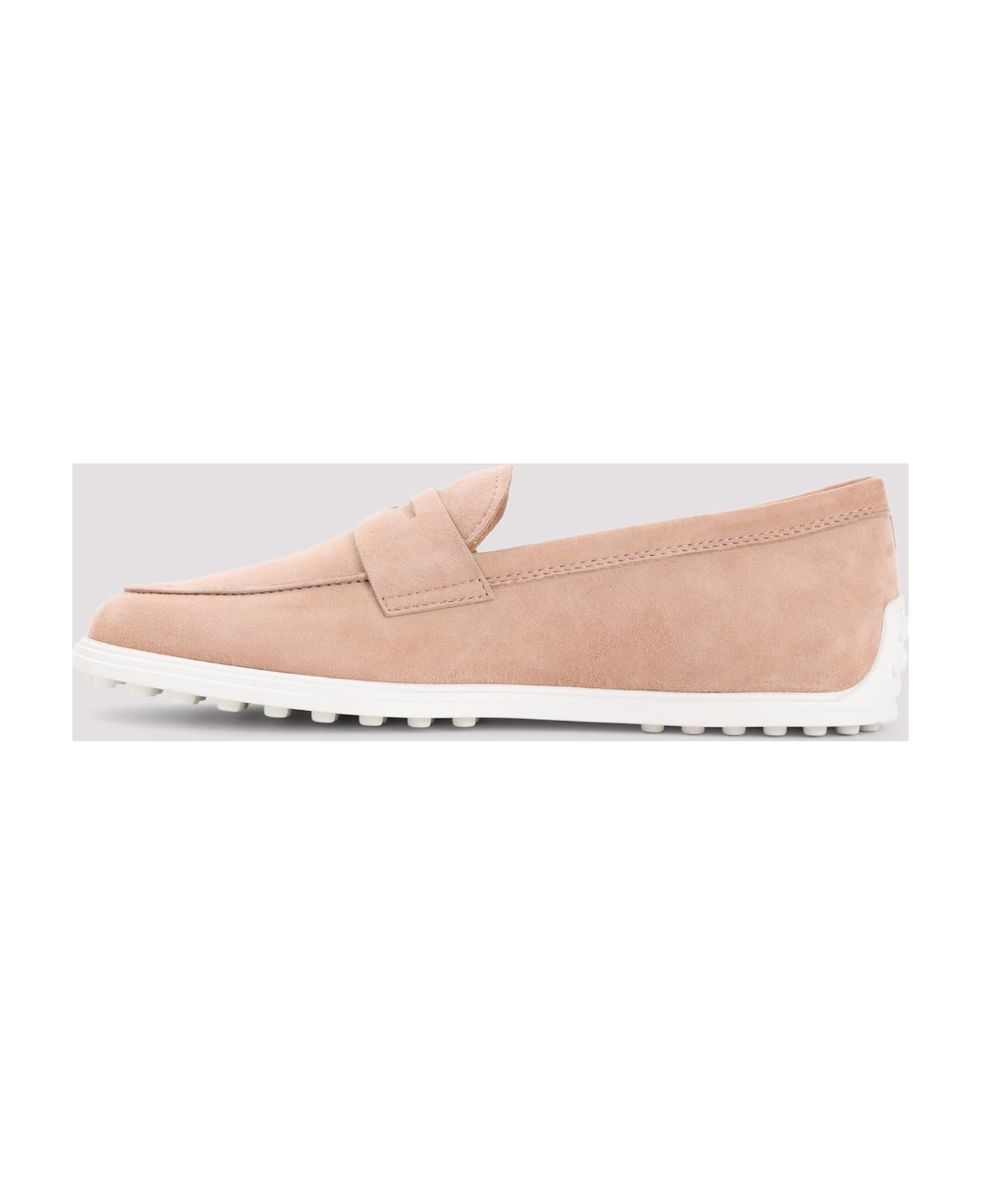 Tod's Suede Leather Loafers - Beige Rosato