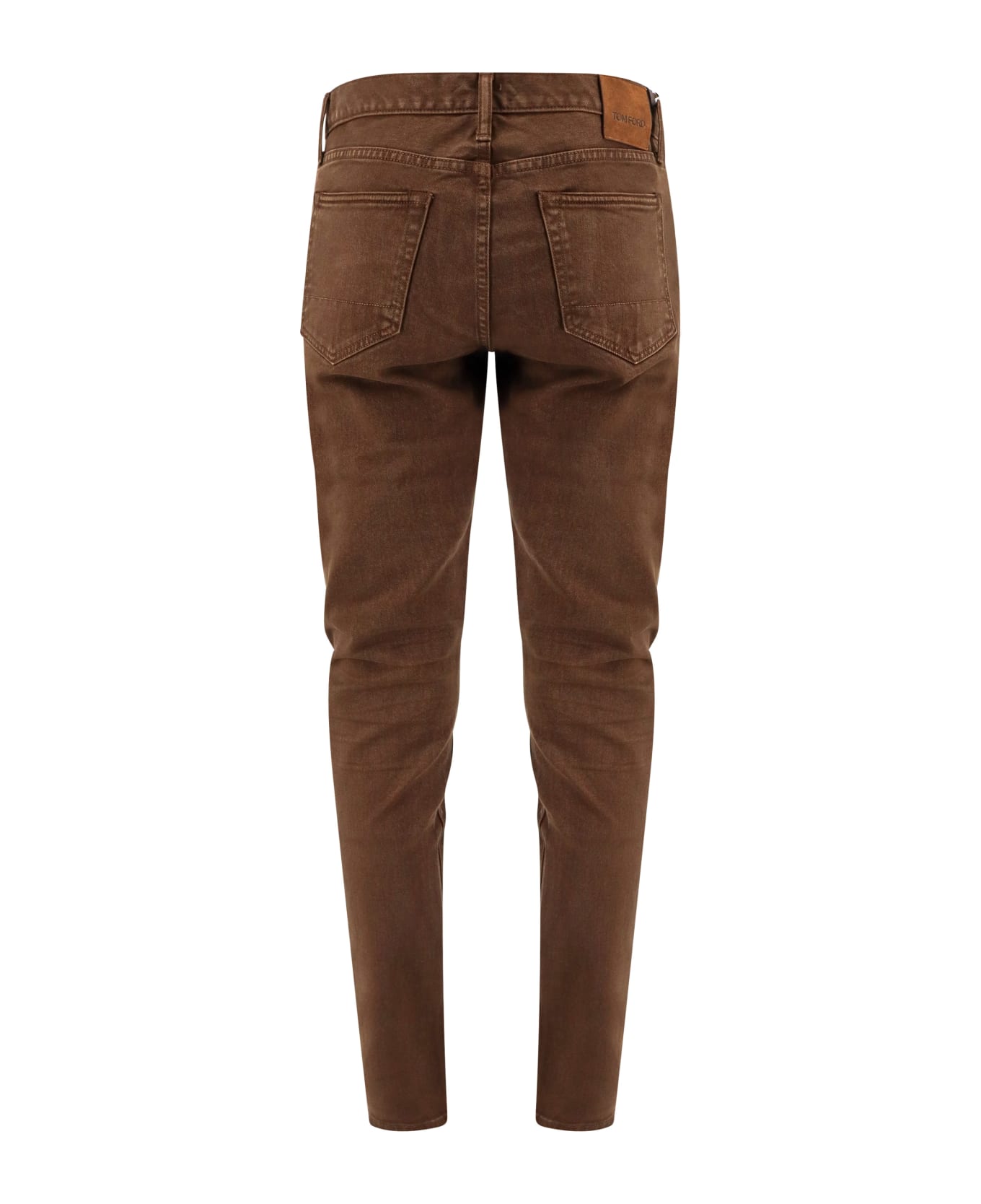 Tom Ford Brown Stretch Denim Jeans - Brown