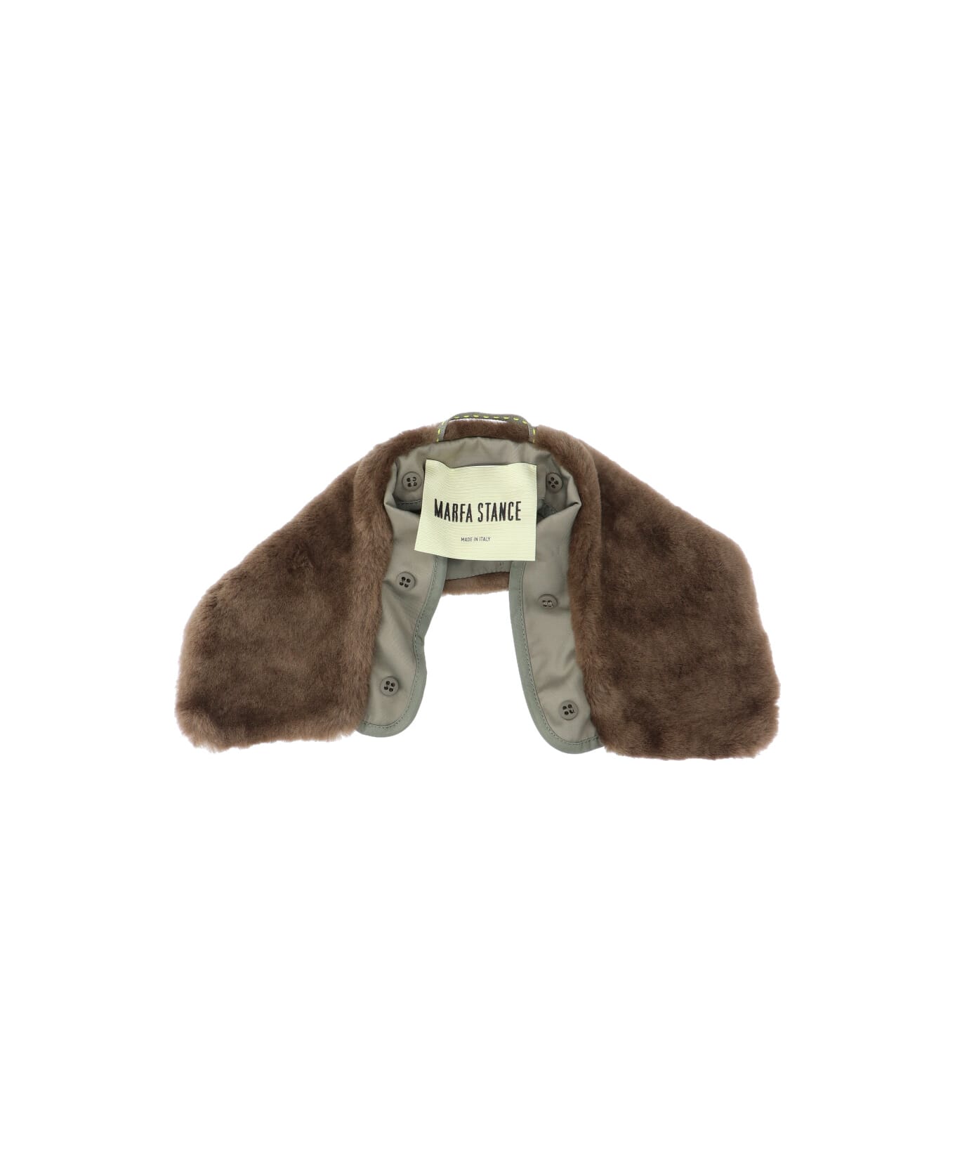 Marfa Stance Shearling Collar - Green