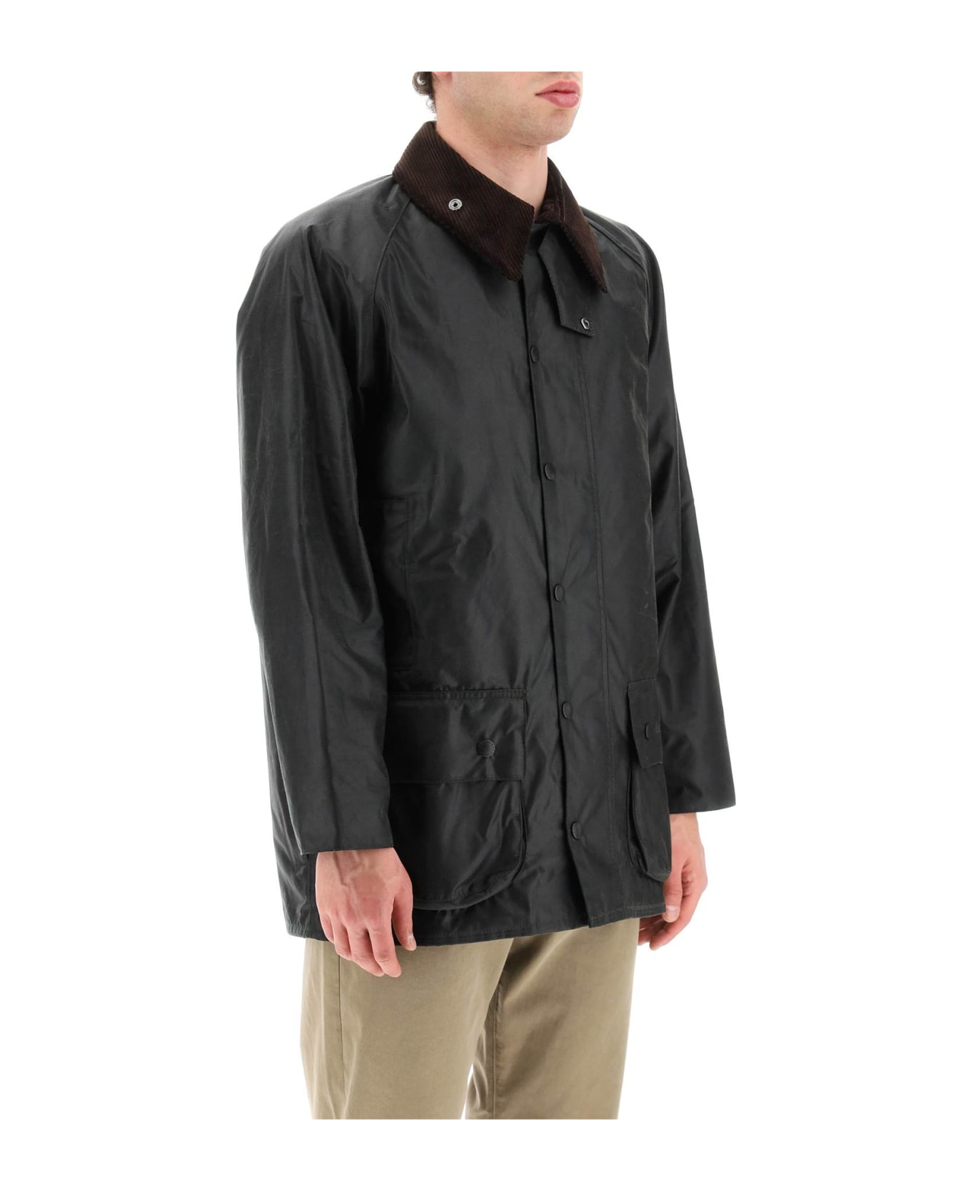 Barbour Beaufort Jacket - SAGE (Black) コート