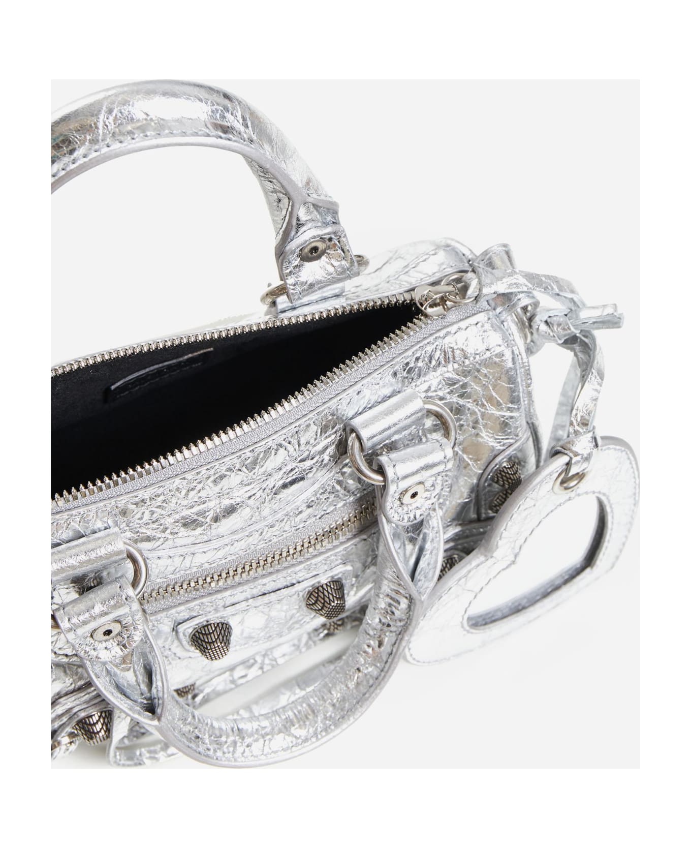 Balenciaga Le Cagole Nano Lettere Bag - Silver