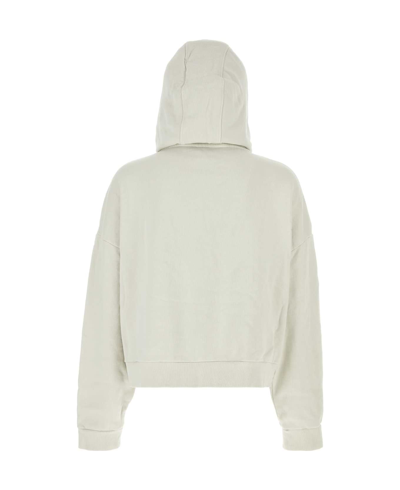 Entire Studios Chalk Cotton Oversize Sweatshirt - Cream