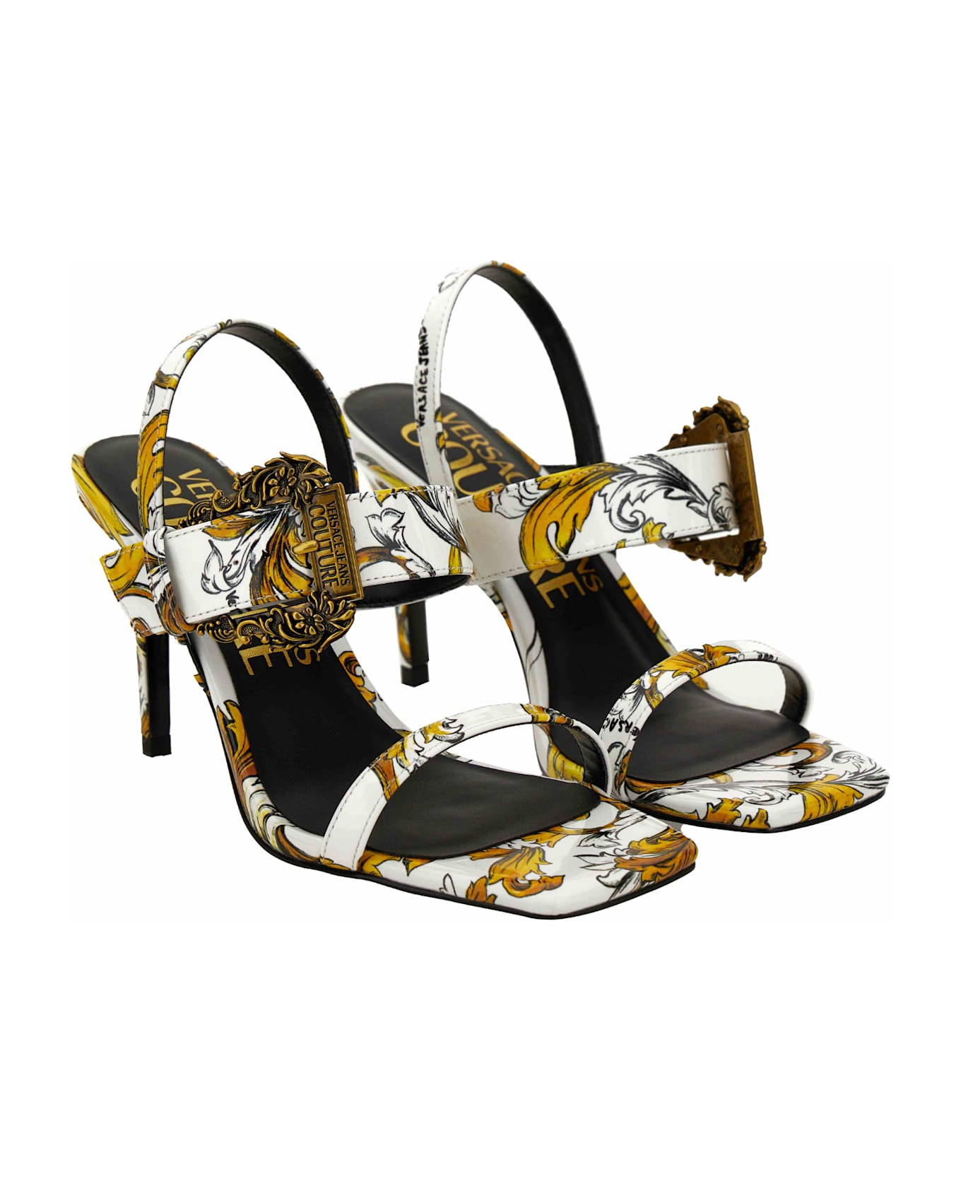Versace Jeans Couture Open Sandals - White