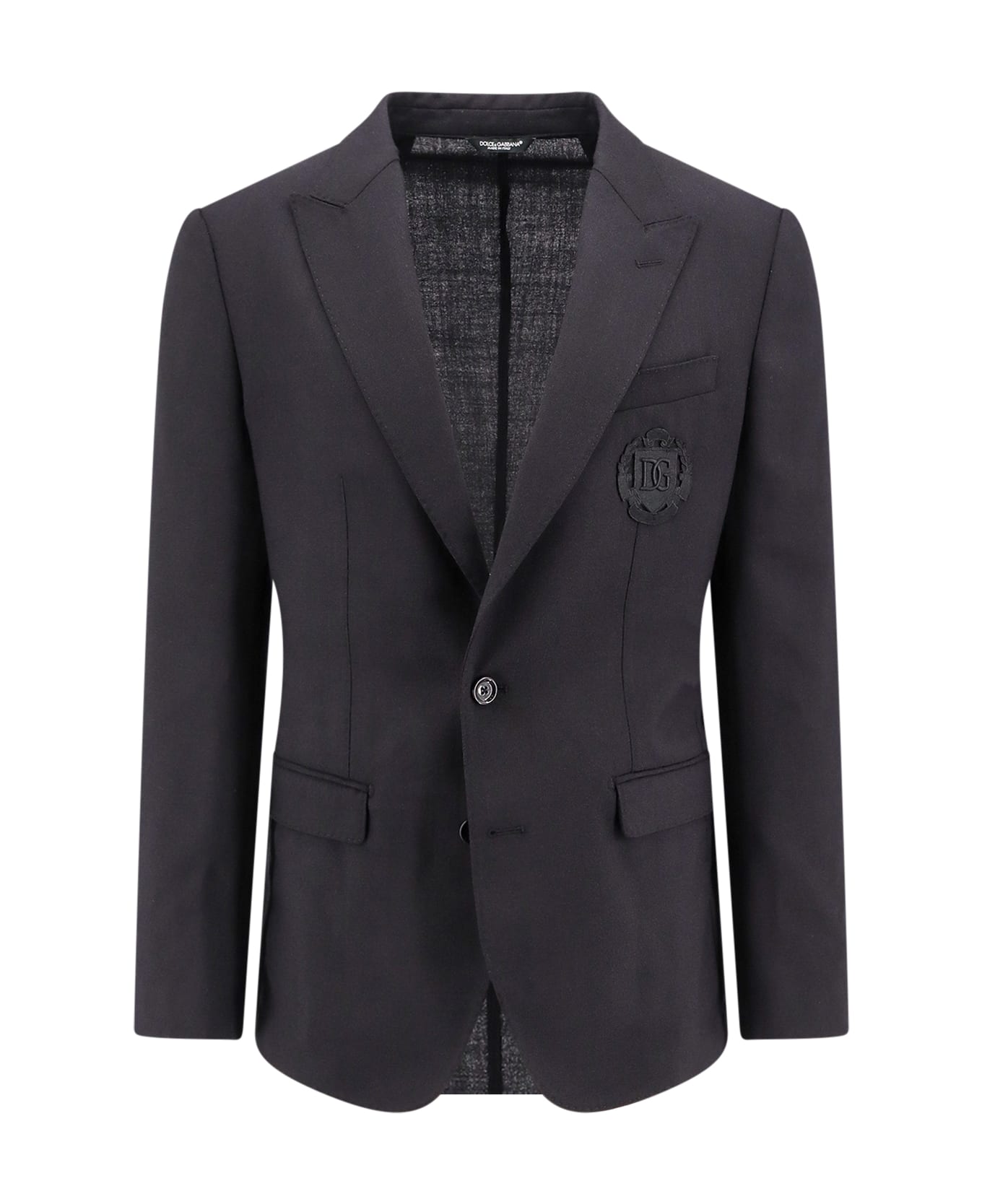 Dolce & Gabbana Black Wool Blazer - Black