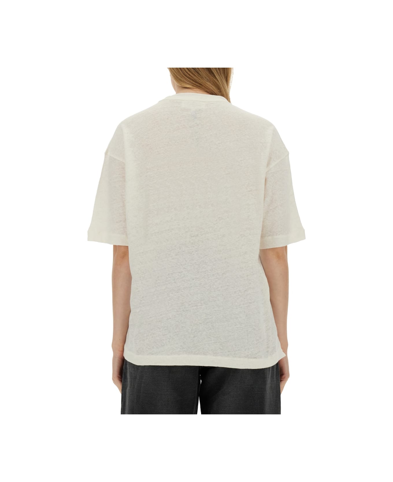 YMC Cotton And Linen T-shirt - WHITE Tシャツ