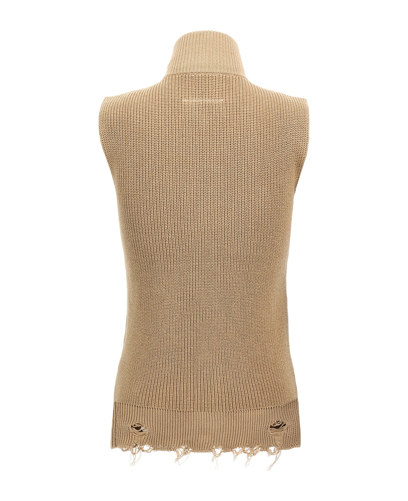 MM6 Maison Margiela Destroyed Vest - Beige