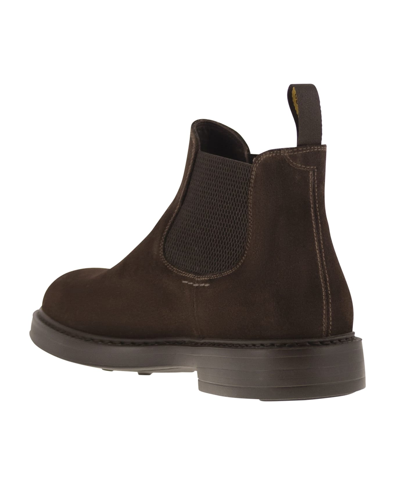 Doucal
s Suede Chelsea Boot - Brown