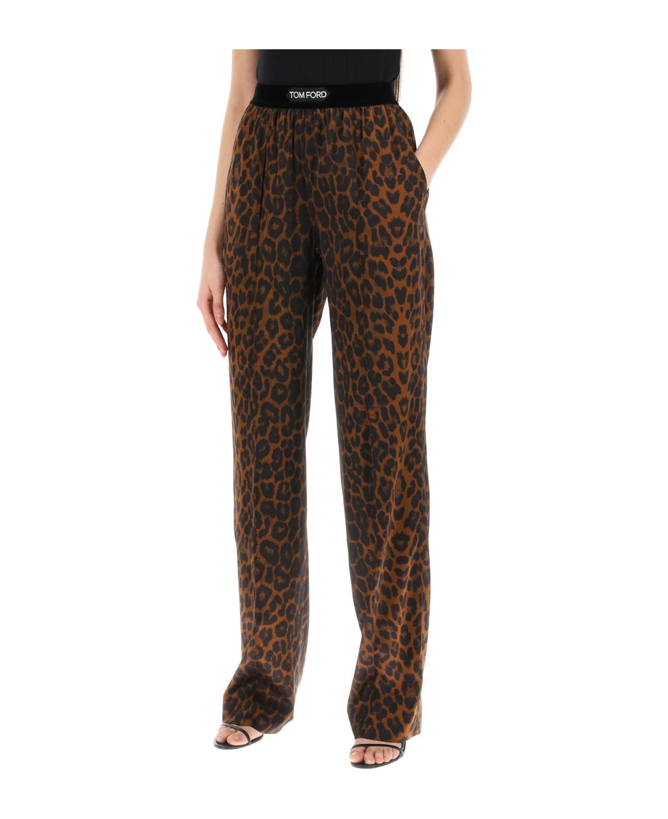 Tom Ford Silk Trousers - Camel ボトムス