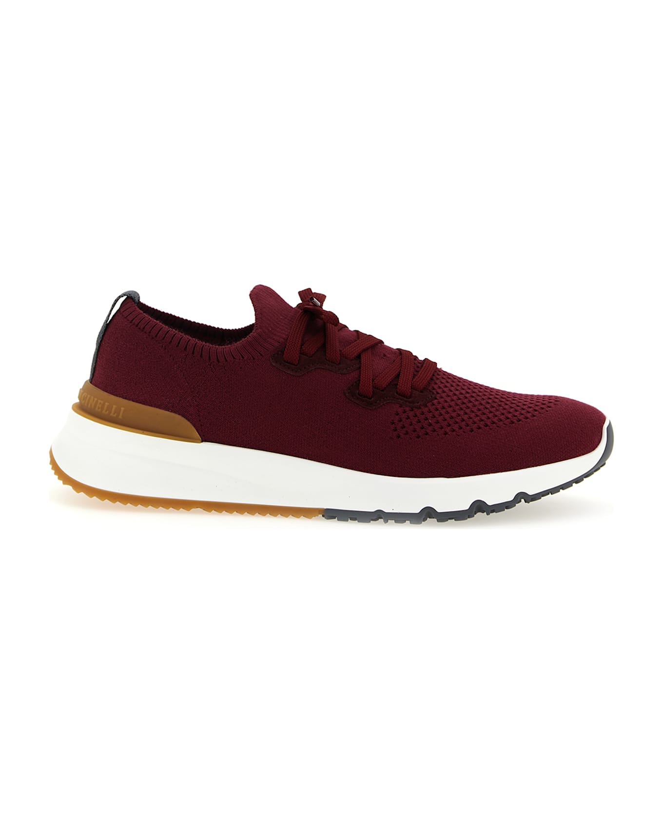 Brunello Cucinelli Knitted Sneakers - Bordeaux